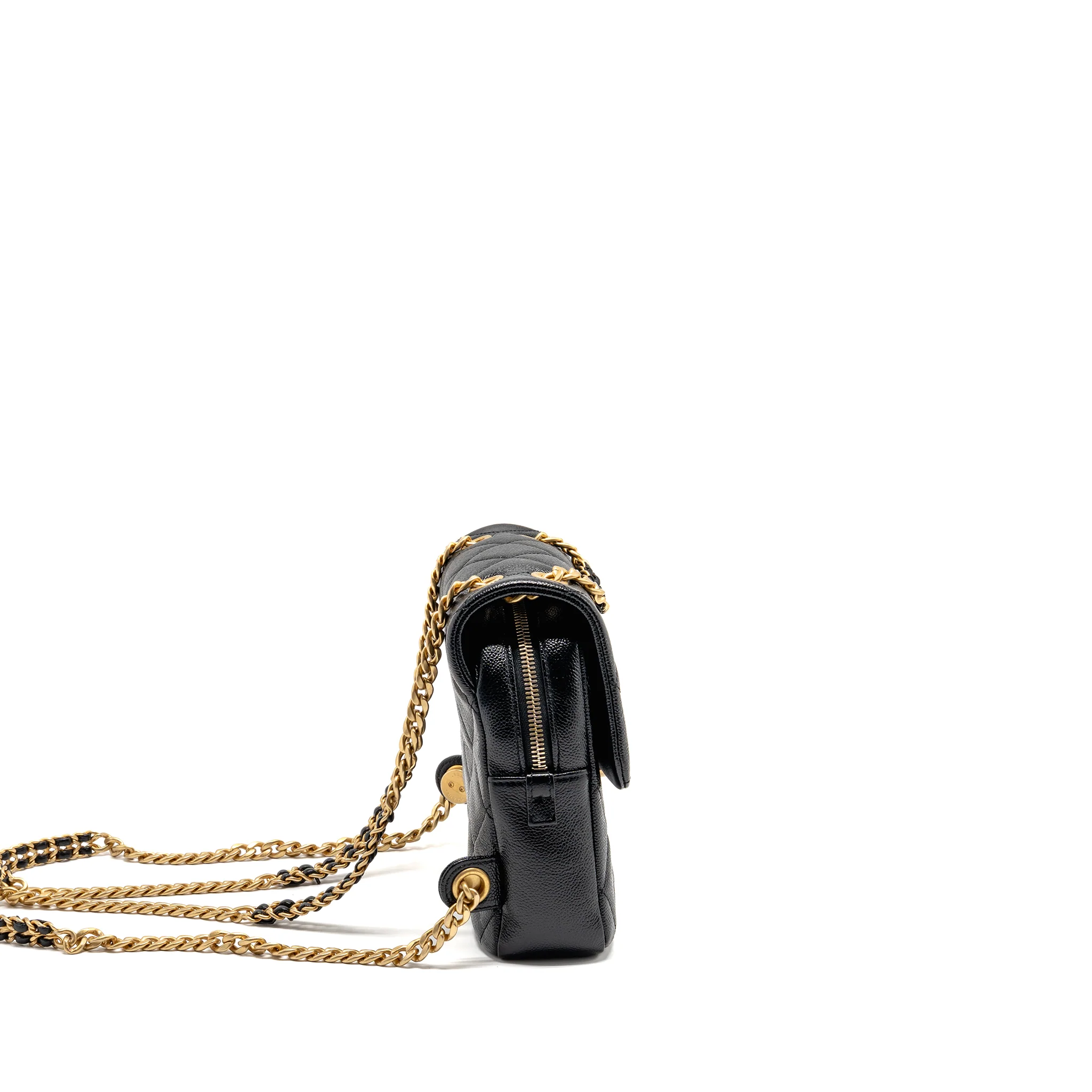 Chanel Quilted Flap Backpack Caviar Black GHW (Microchip) - Image 3