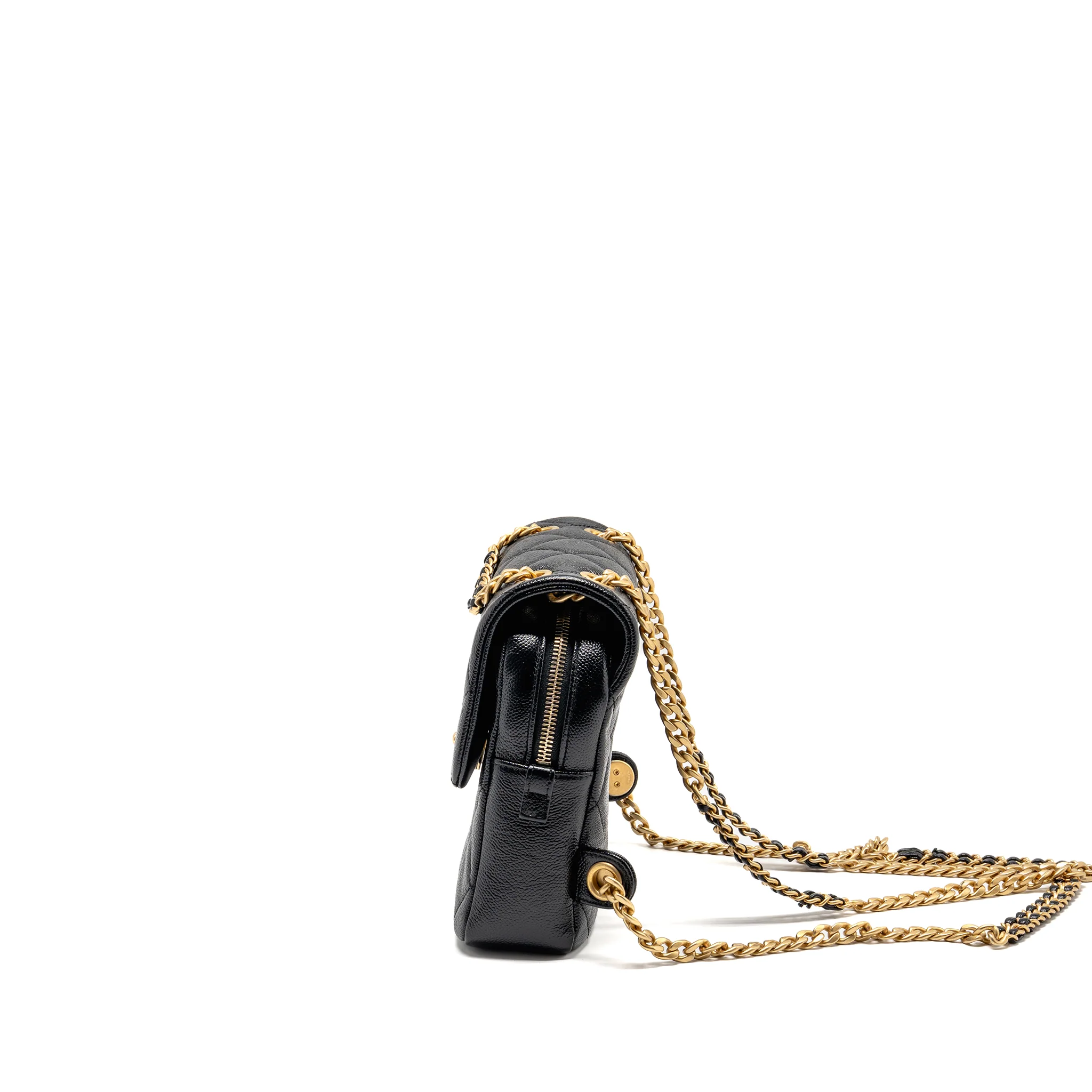 Chanel Quilted Flap Backpack Caviar Black GHW (Microchip) - Image 4