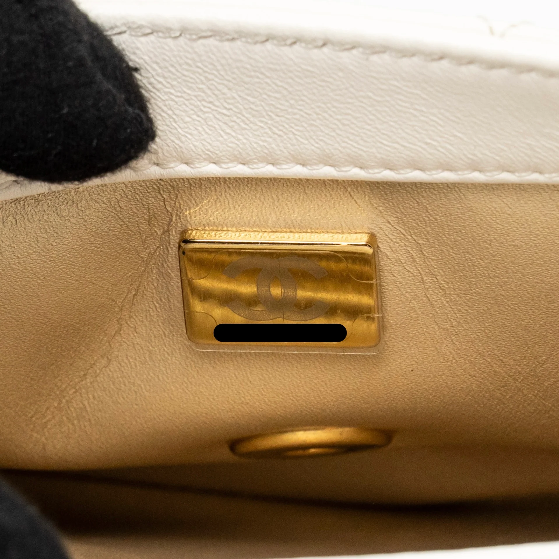 Chanel Quilted Flap Bag with Letter Chain Lambskin White GHW (Microchip) - Image 18