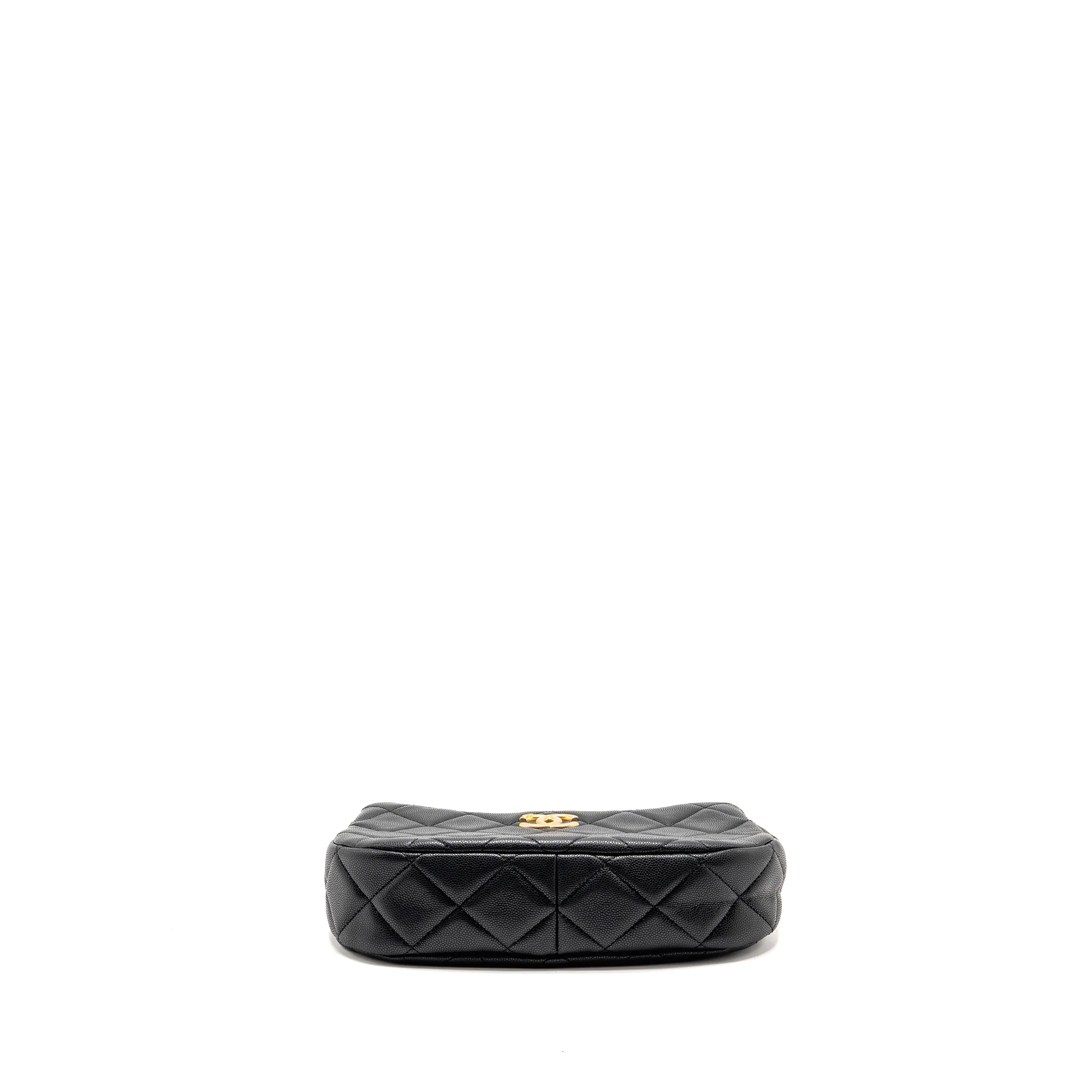 Chanel quilted hobo shoulder bag caviar black GHW (microchip) - Image 6