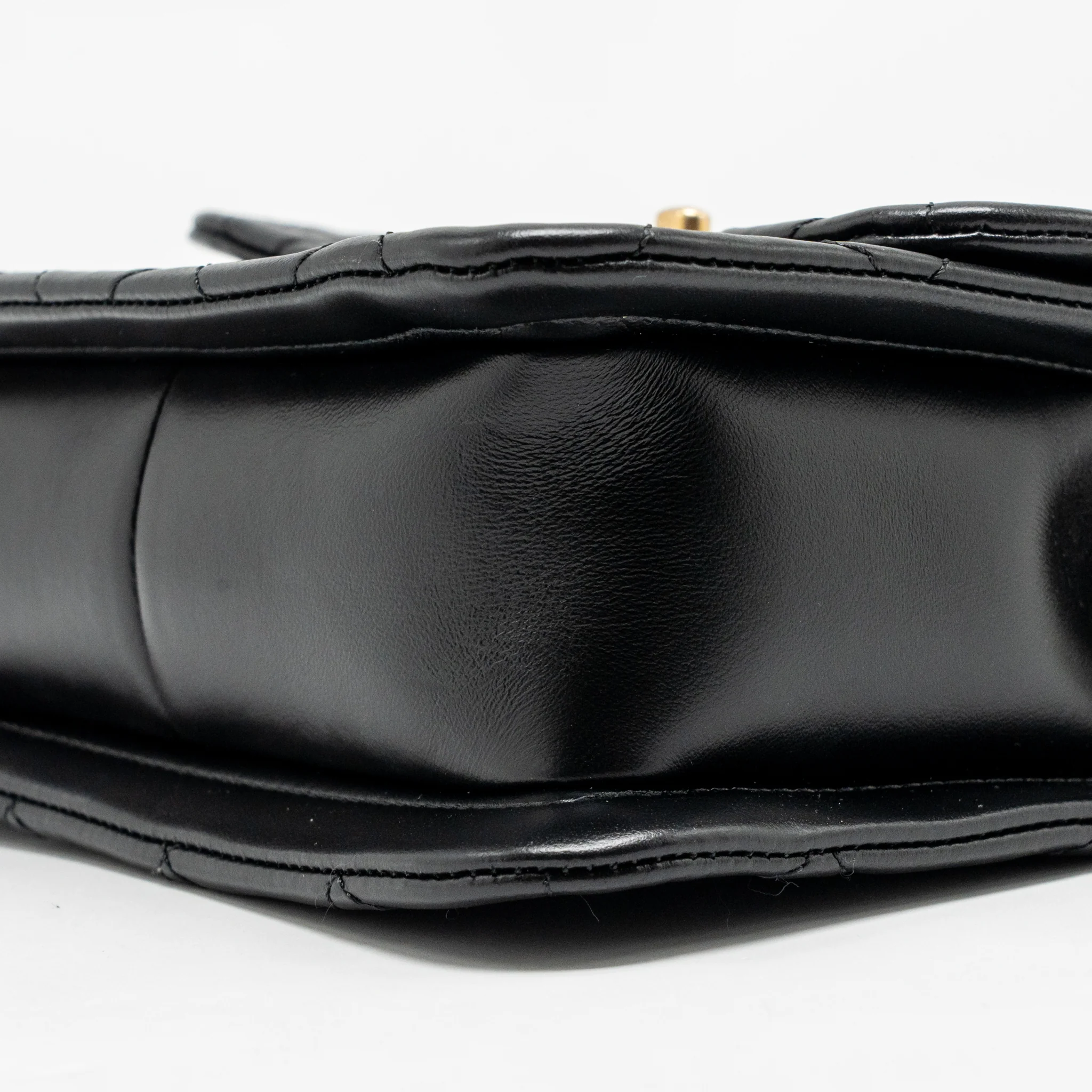 Chanel Quilted square flap bag lambskin black GHW - Image 8