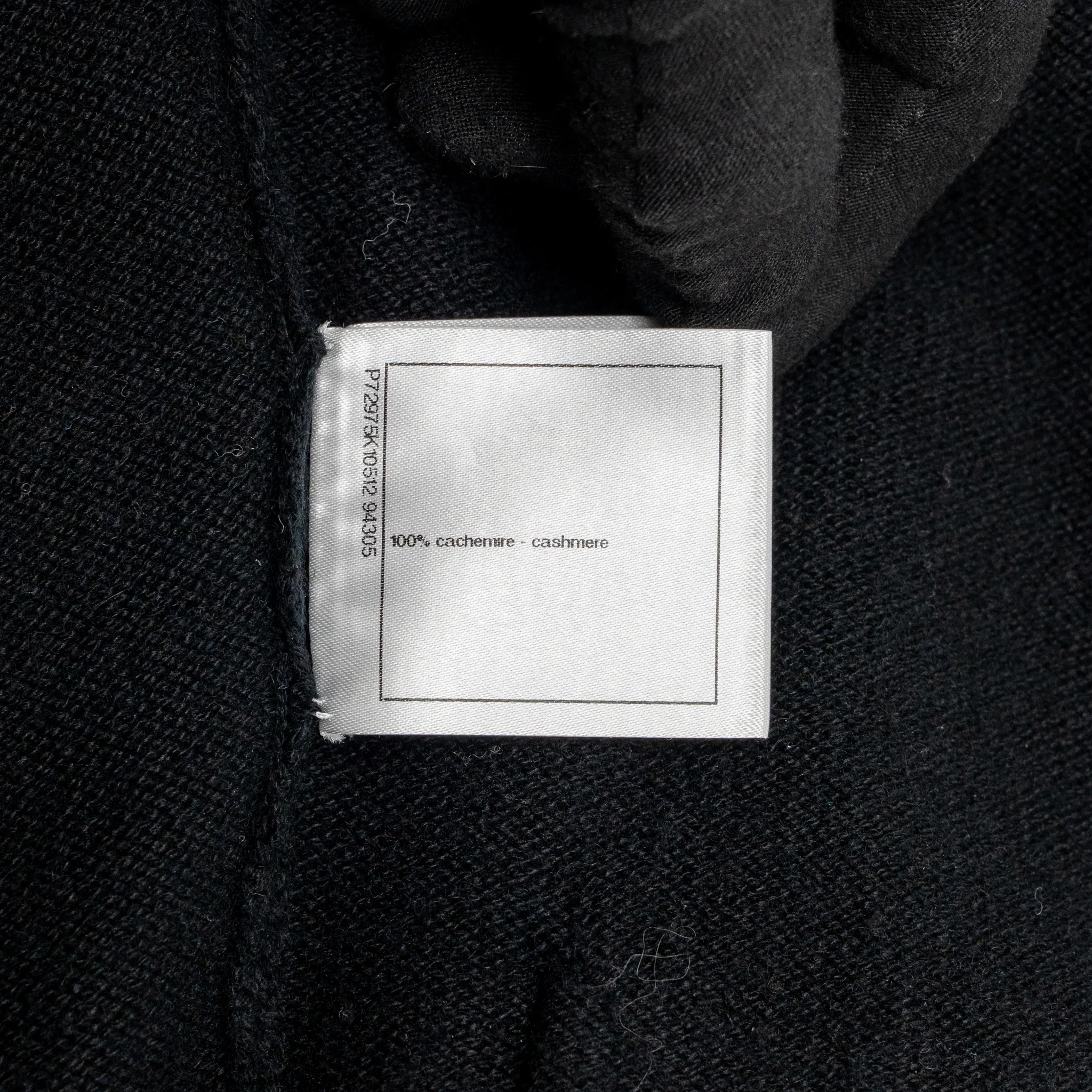 Chanel Size 34 Crystal Button Cardigan Cashmere Black - Image 10