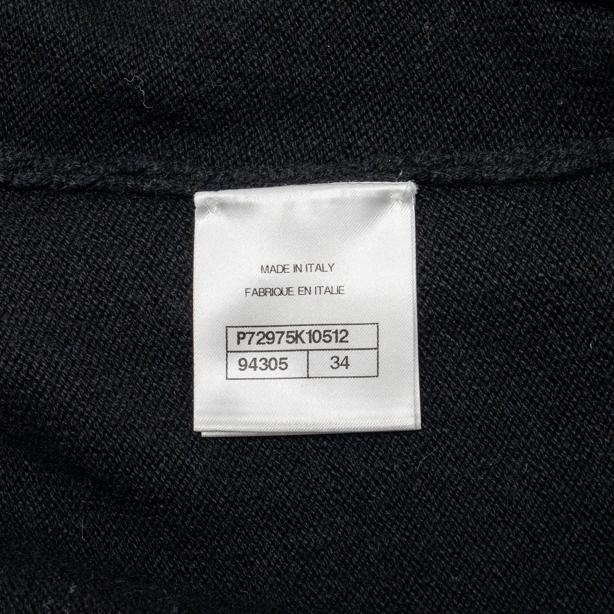 Chanel Size 34 Crystal Button Cardigan Cashmere Black - Image 8