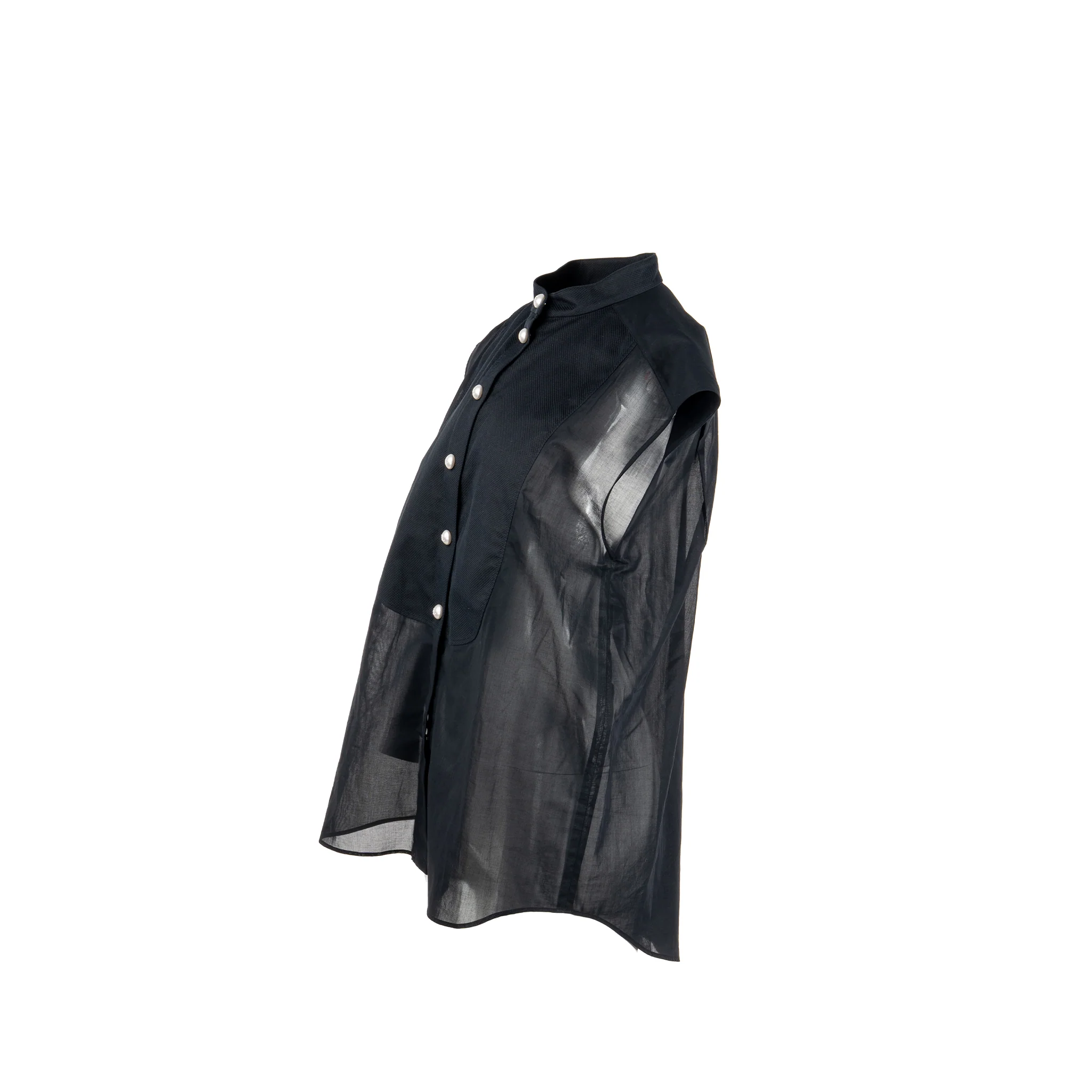 Chanel Size 36 Sleeveless Shirt Cotton Black - Image 2