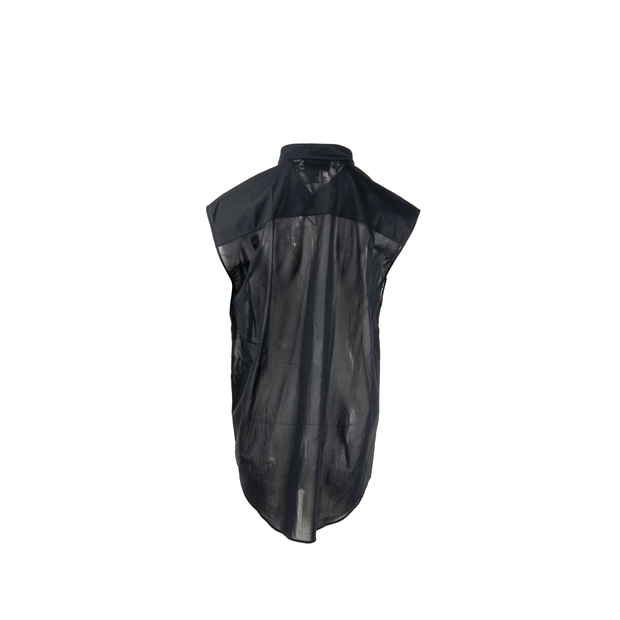Chanel Size 36 Sleeveless Shirt Cotton Black - Image 3