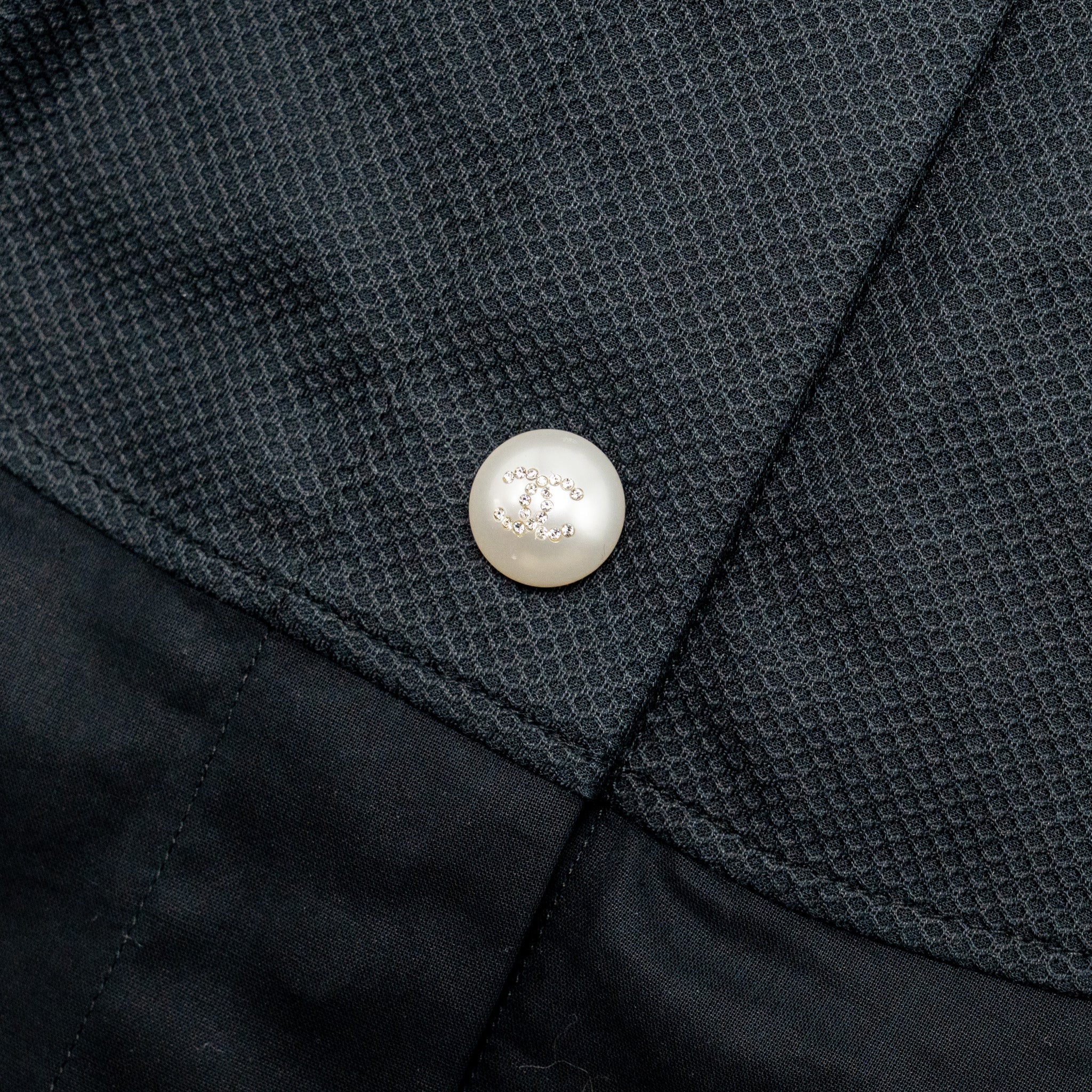 Chanel Size 36 Sleeveless Shirt Cotton Black - Image 5