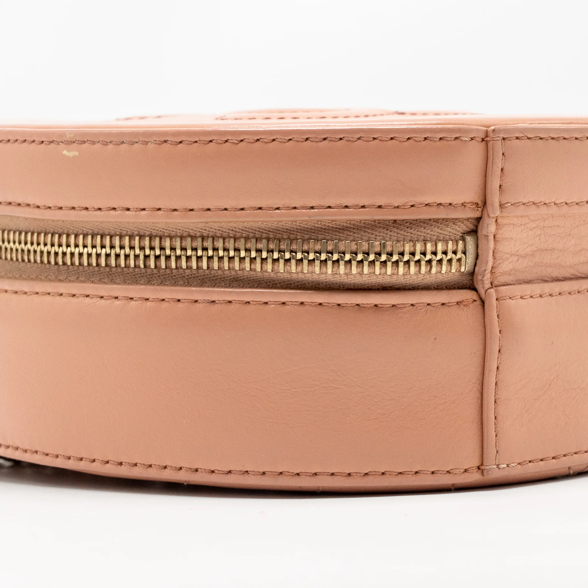 Chanel round clutch with chain moon&star zipper calfskin pink GHW - Image 7