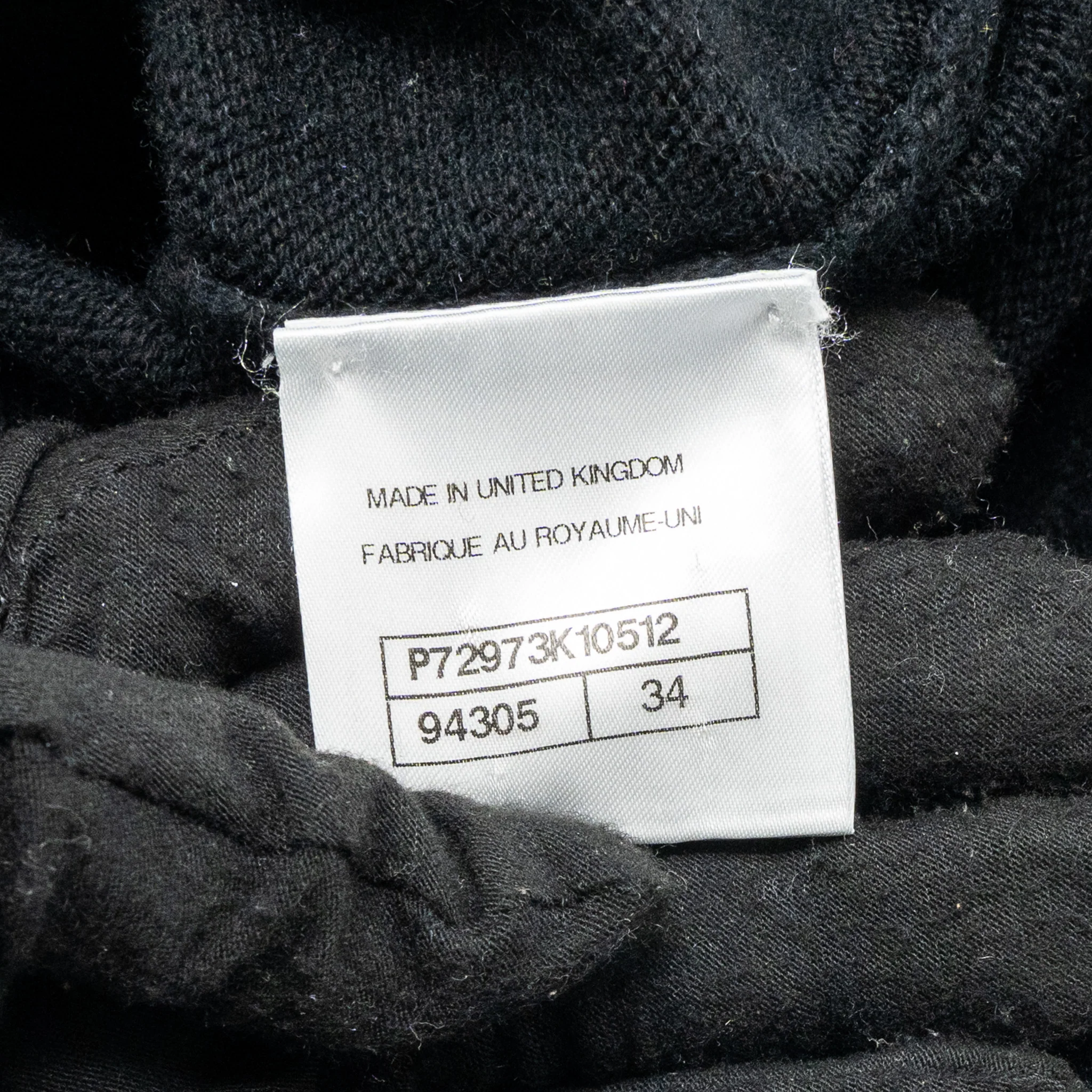 Chanel Size 34 22A Cardigan Cashmere Black - Image 6