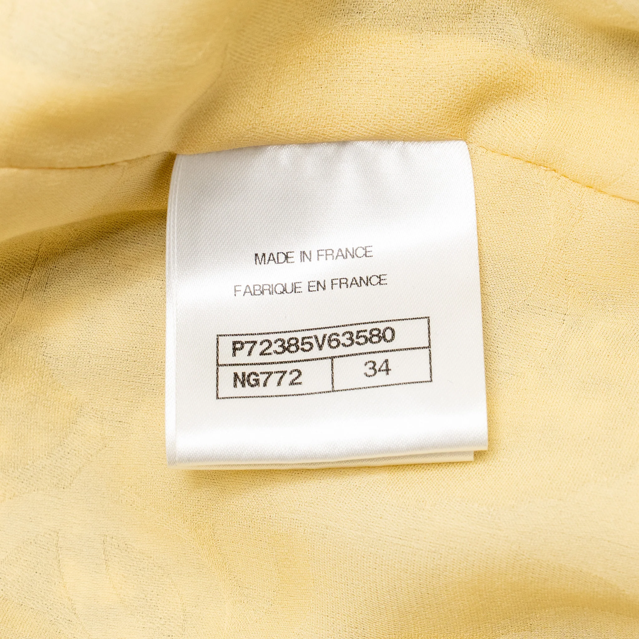 Chanel Size 34 22P Lion Button Jacket Polyester/Cotton/Linen Yellow/Black/Gray - Image 7
