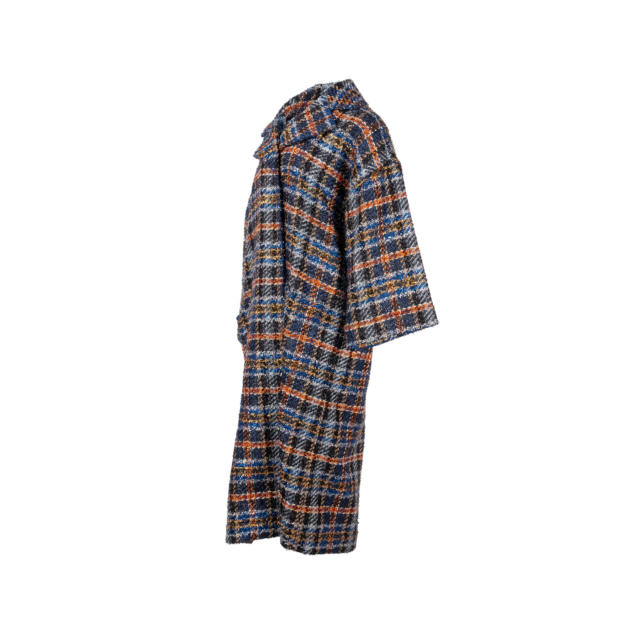 Chanel size 34 oversized Lurex tweed coat multicolour - Image 2