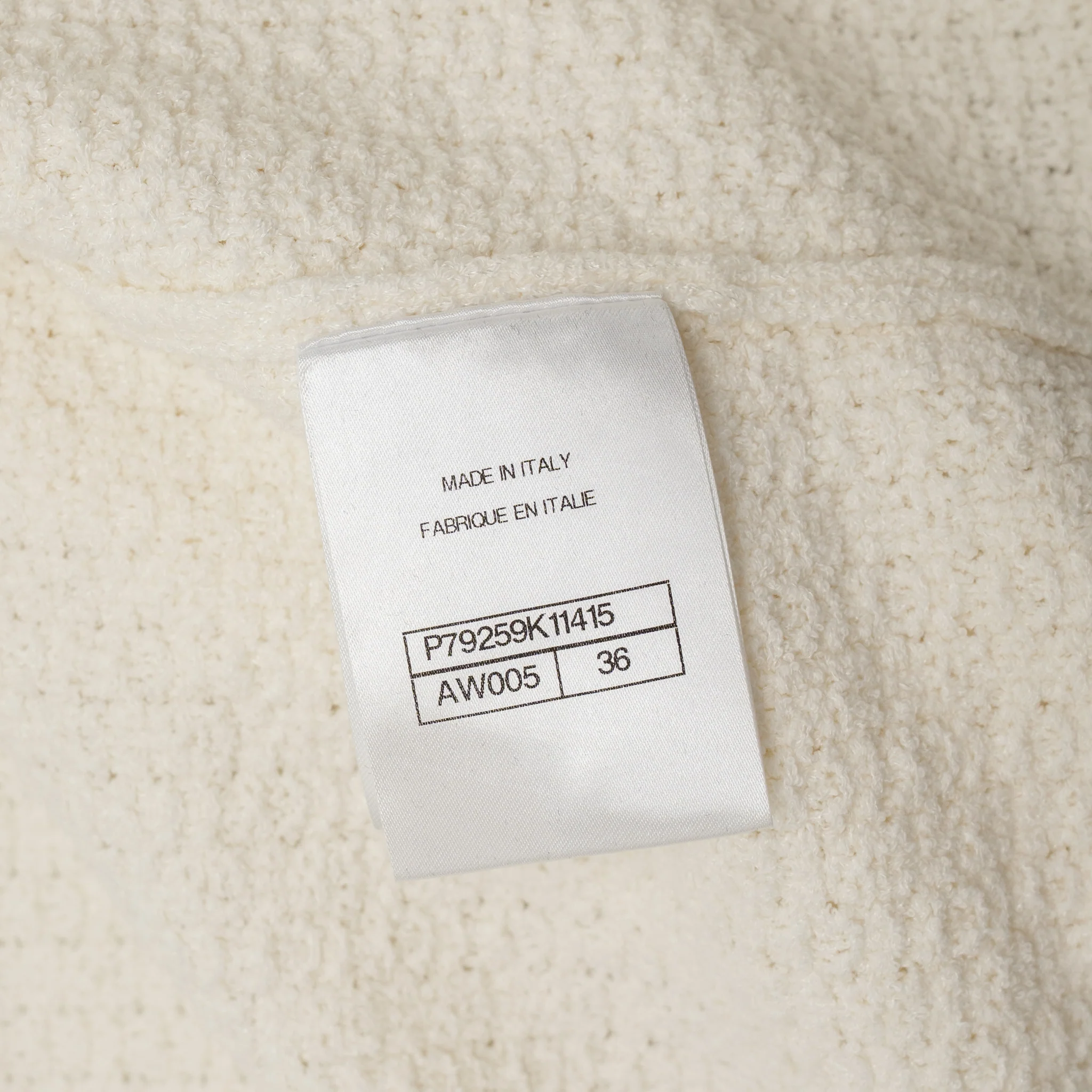 Chanel Size 36 25P Tweed Jacket Cotton/Silk White - Image 8