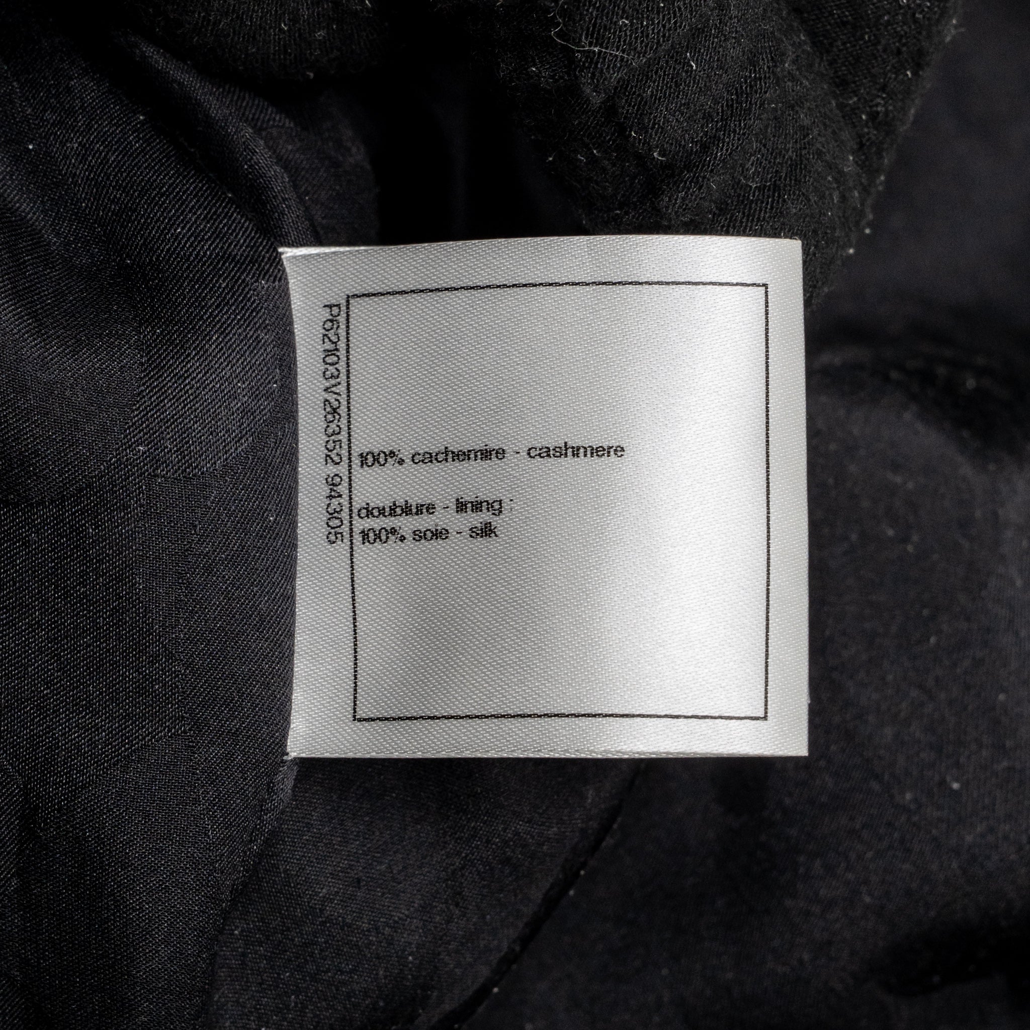 Chanel size 36 cashmere jacket with chain details Black - Image 11