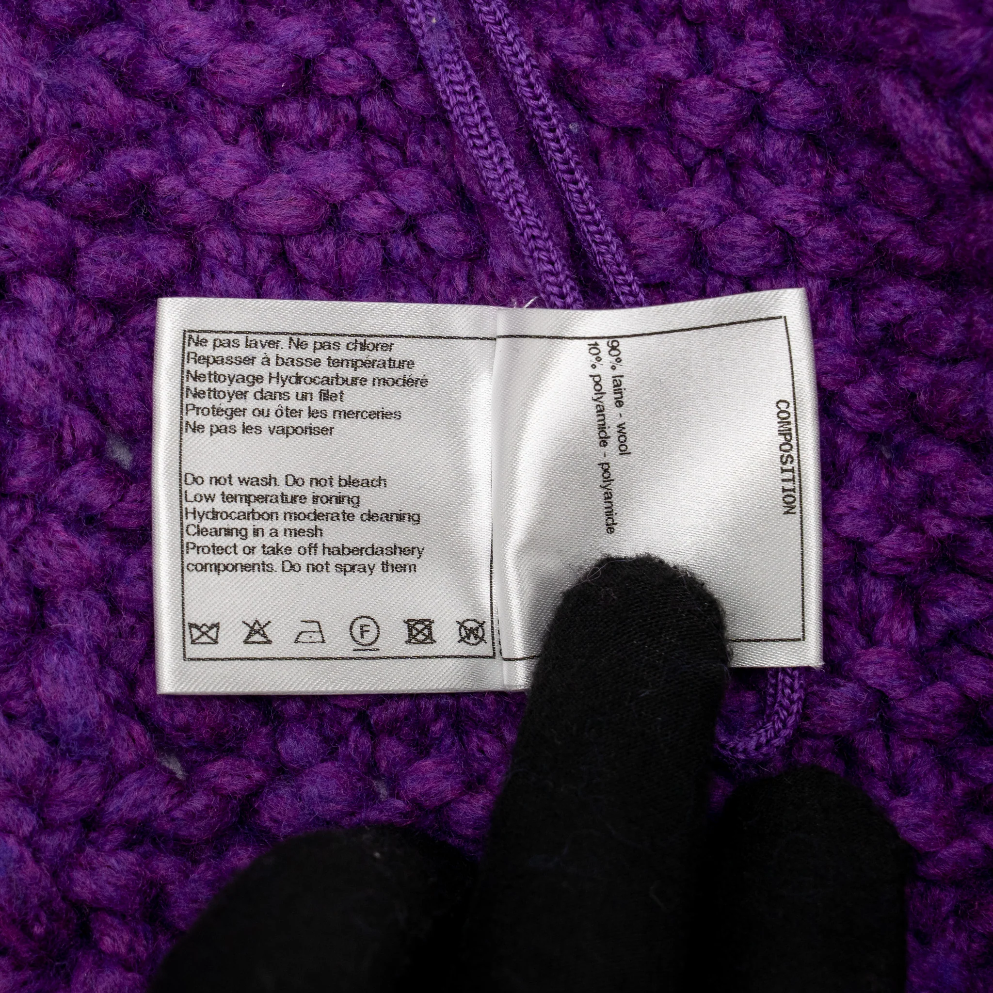 Chanel Size 36 CC Button Knit Jacket with Size XS Ensemble Wool/Polyamide Purple (Sell in Set) - Image 11
