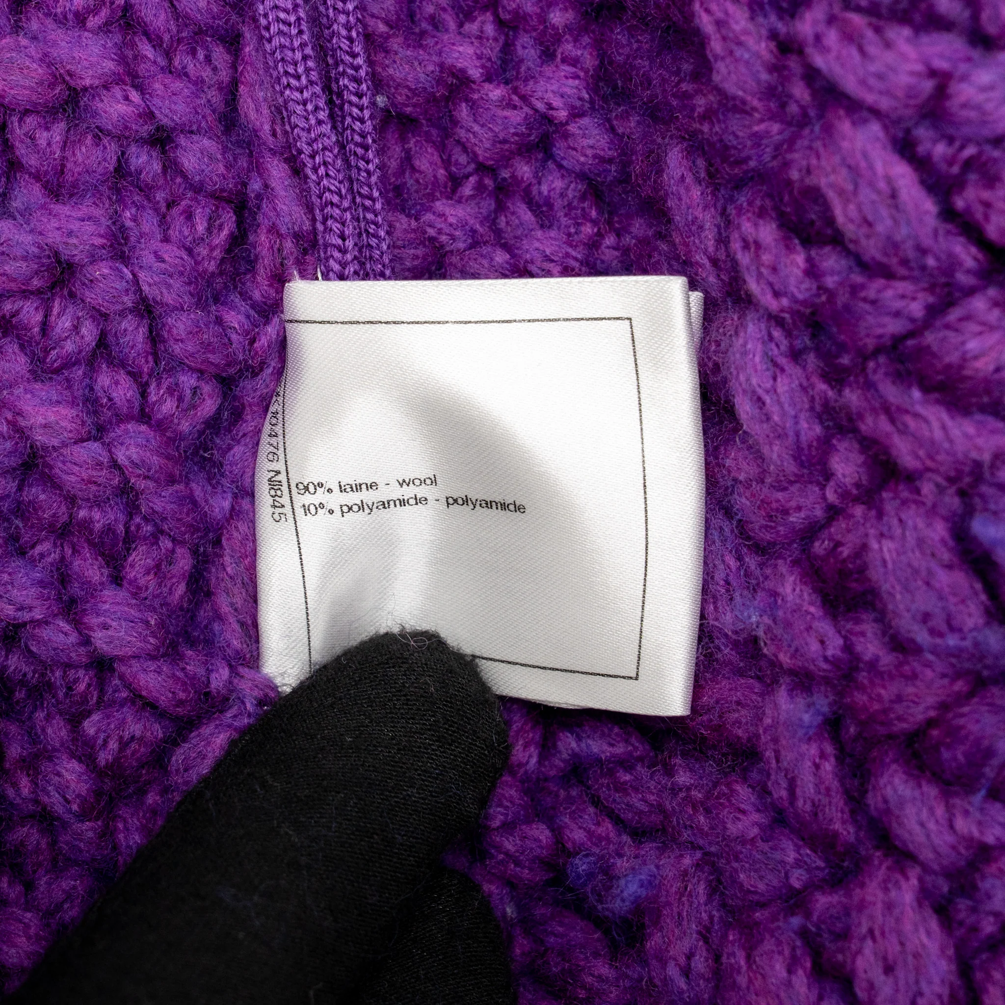 Chanel Size 36 CC Button Knit Jacket with Size XS Ensemble Wool/Polyamide Purple (Sell in Set) - Image 12