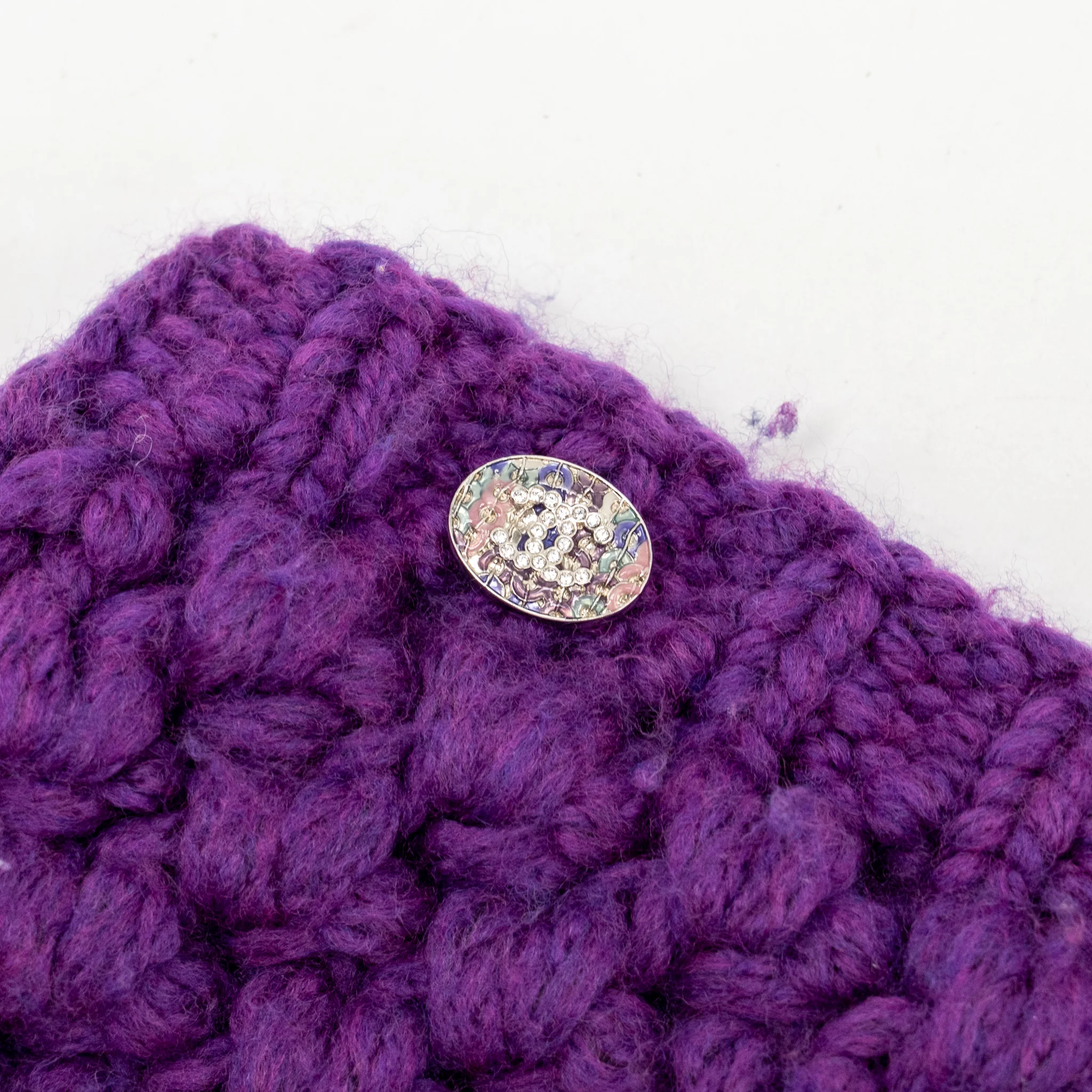 Chanel Size 36 CC Button Knit Jacket with Size XS Ensemble Wool/Polyamide Purple (Sell in Set) - Image 13