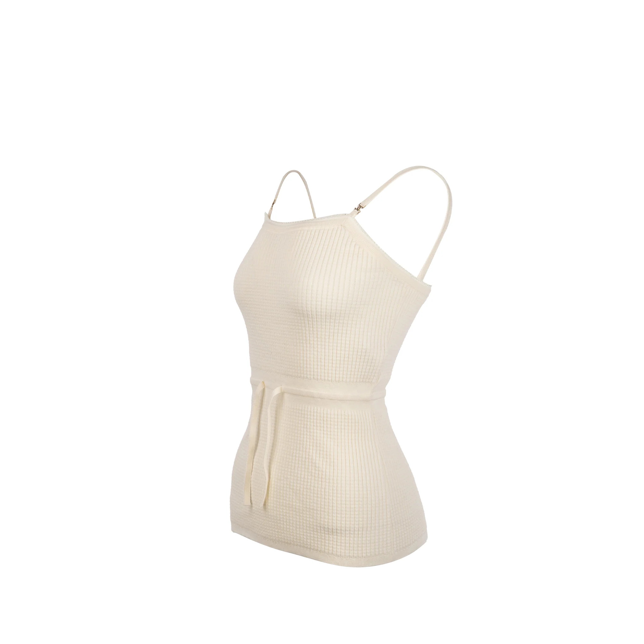 Chanel Size 36 Knit Tank Dress Cotton/Polyamide White - Image 3