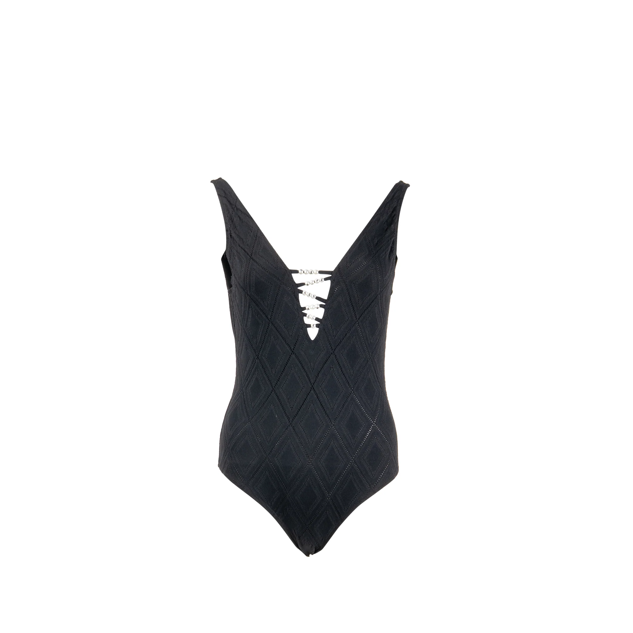 Chanel Size 38 22M Swimsuit Polyamide/Polyurethane Black