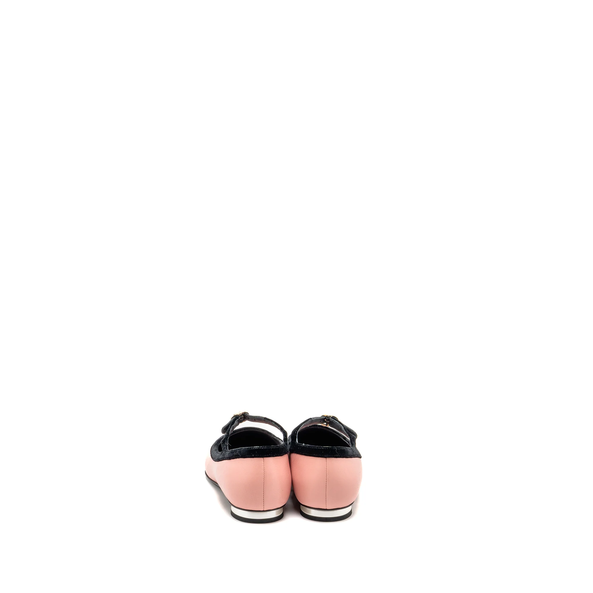 Chanel Size 38 Mary Janes Lambskin/Velvet Pink/Black LGHW - Image 3