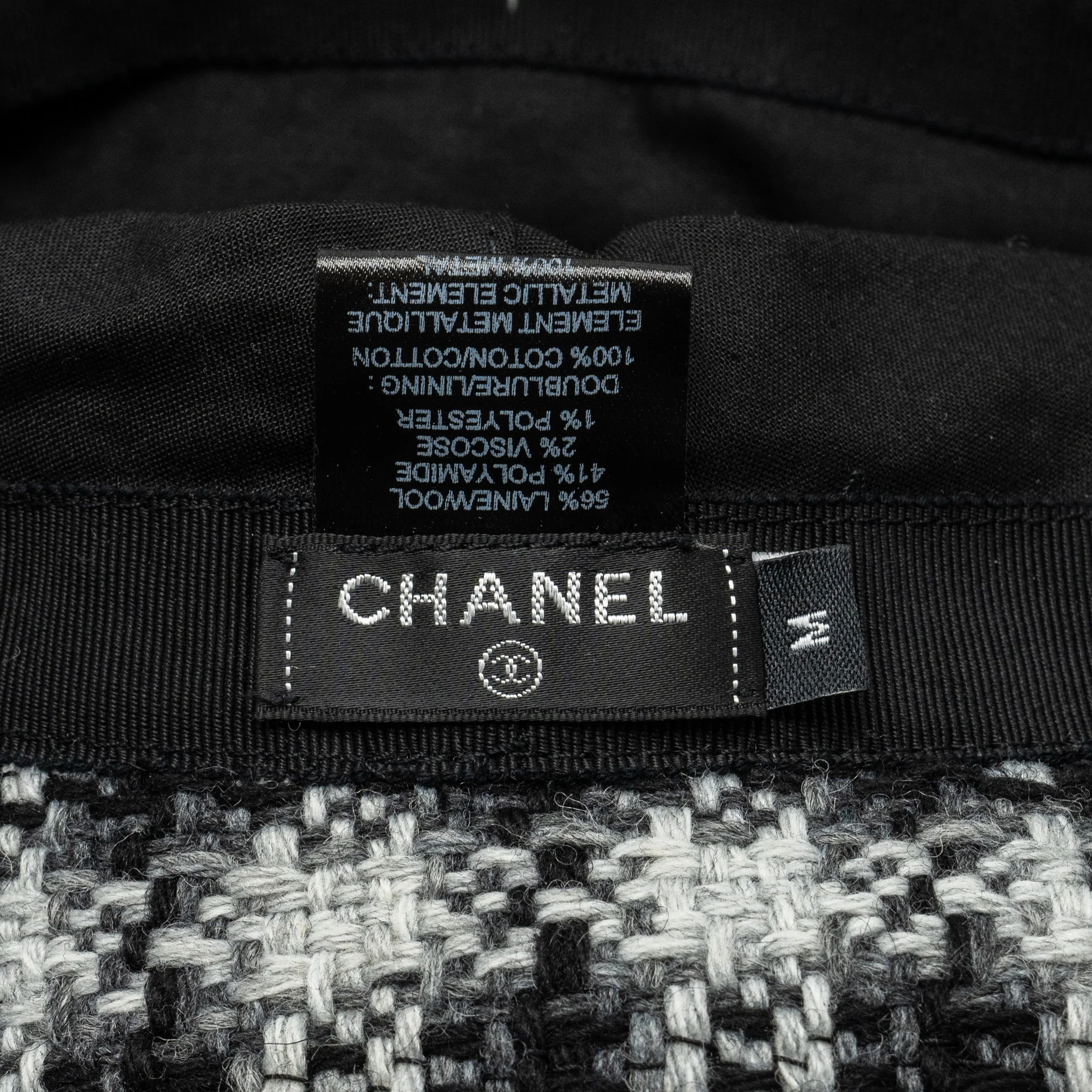 Chanel Size M Bucket Hat Tweed Multicoloured SHW - Image 5