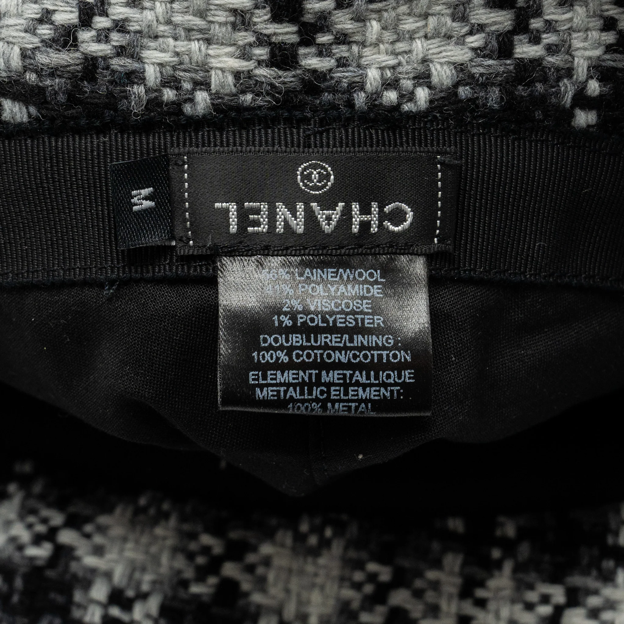 Chanel Size M Bucket Hat Tweed Multicoloured SHW - Image 6