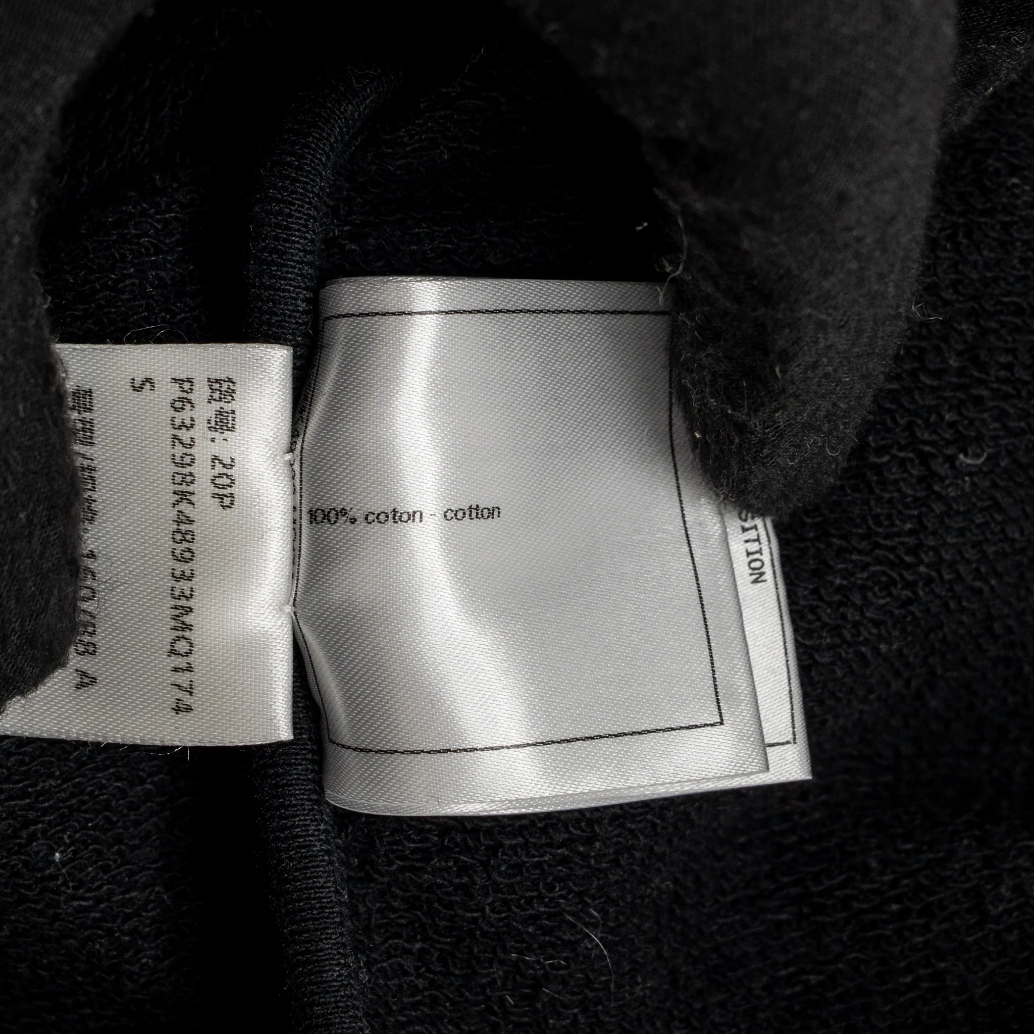 Chanel Size S Coco Chanel Logo Print Sweatshirt Cotton Black/White - Image 7