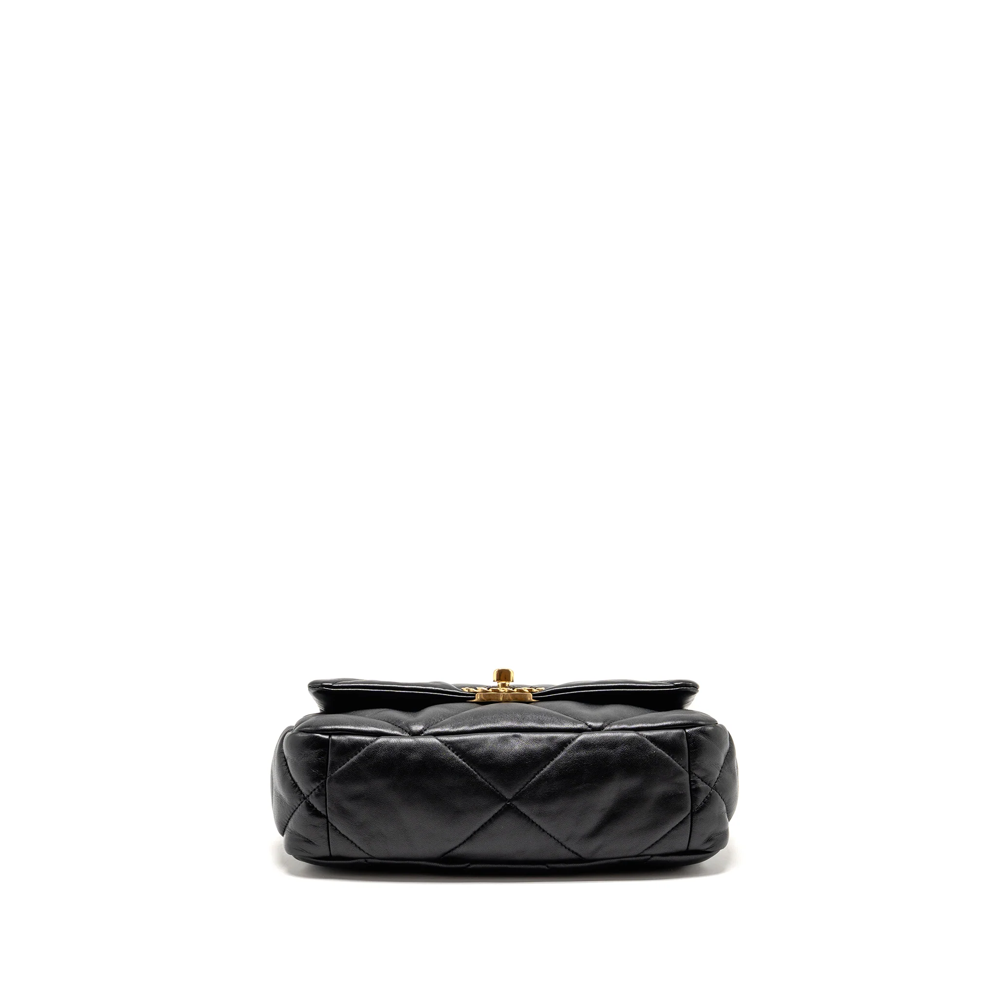 Chanel Small 19 bag Lambskin black multicolor hardware (microchip) - Image 6