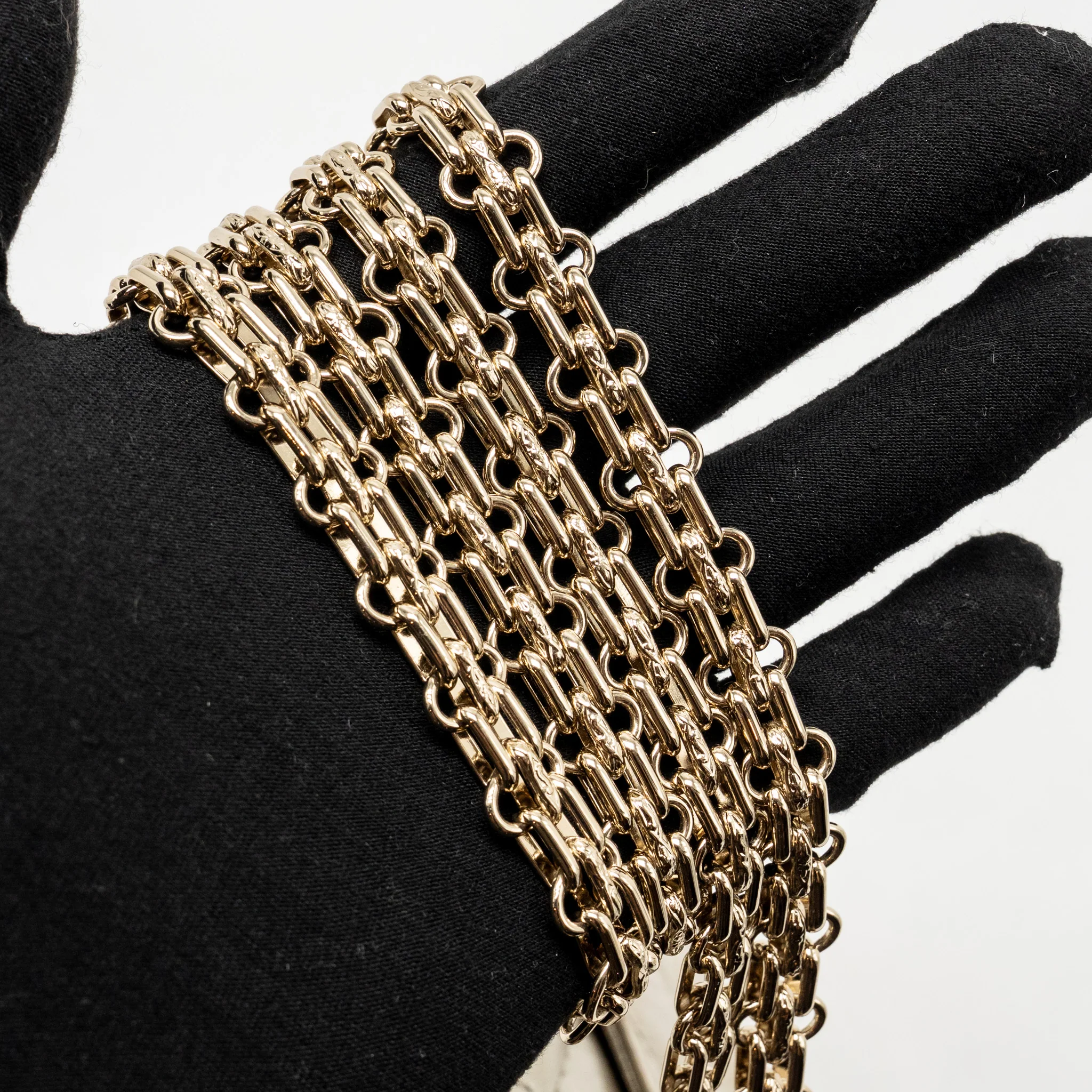 Chanel Small 2.55 Reissue Double Flap Bag Aged Calfskin Metallic Light Gold with LGHW - Image 19