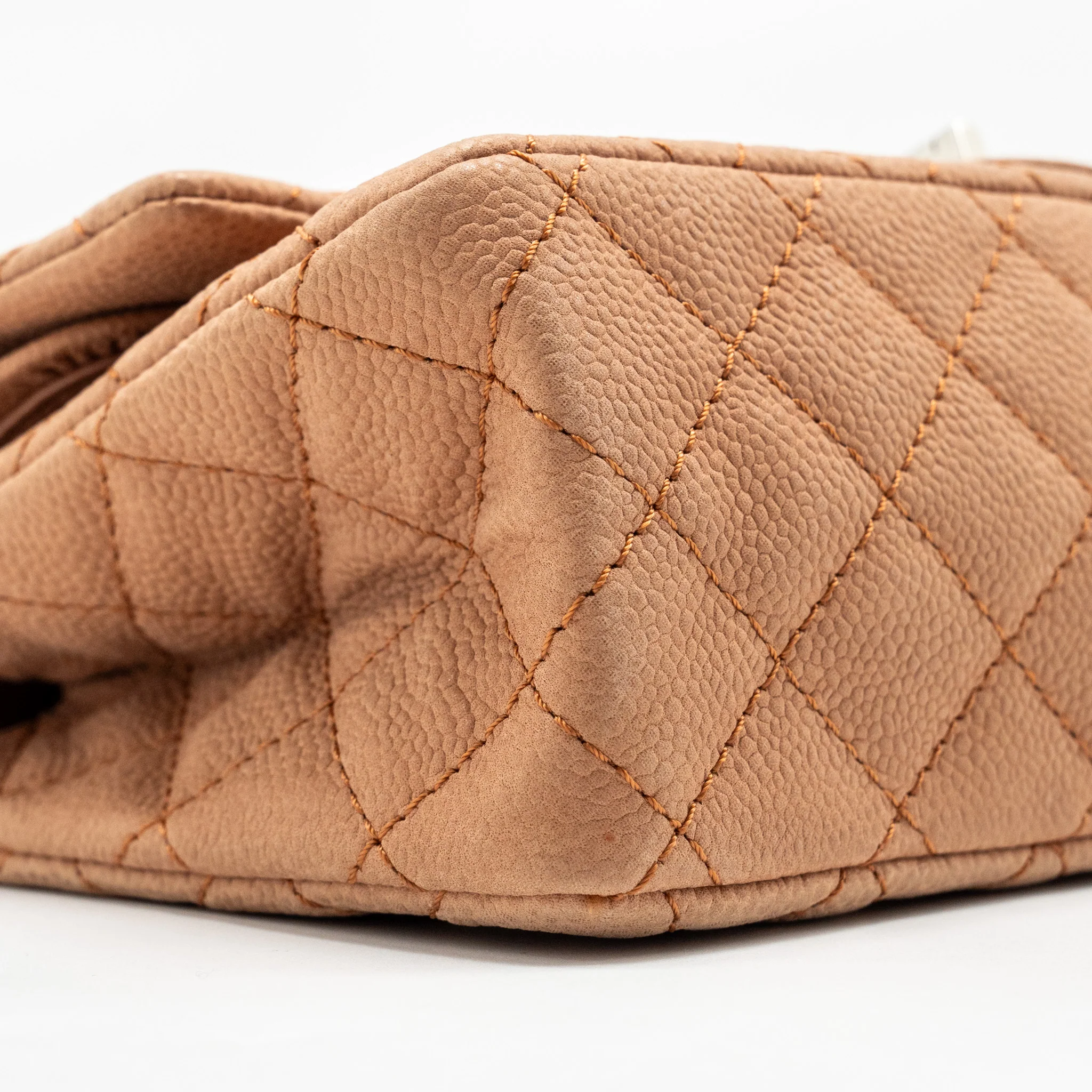Chanel Small 2.55 Reissue Flap Bag Grained Calfskin Light Brown SHW - Image 6