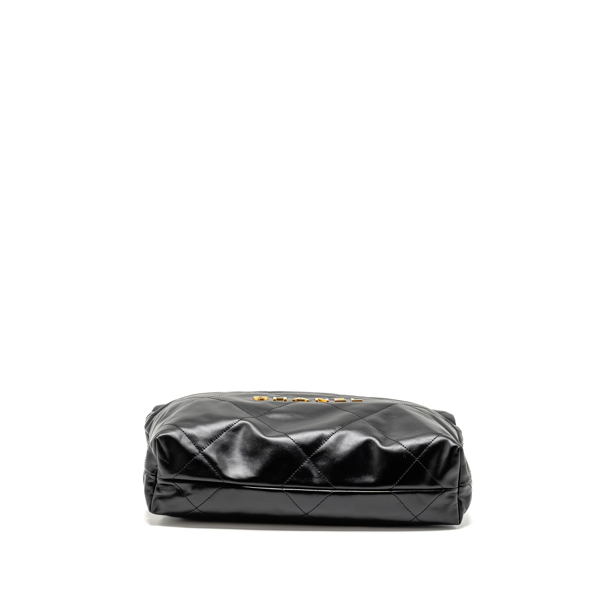 Chanel Small 22Bag Shiny Calfskin BLACK GHW (Microchip) - Image 5