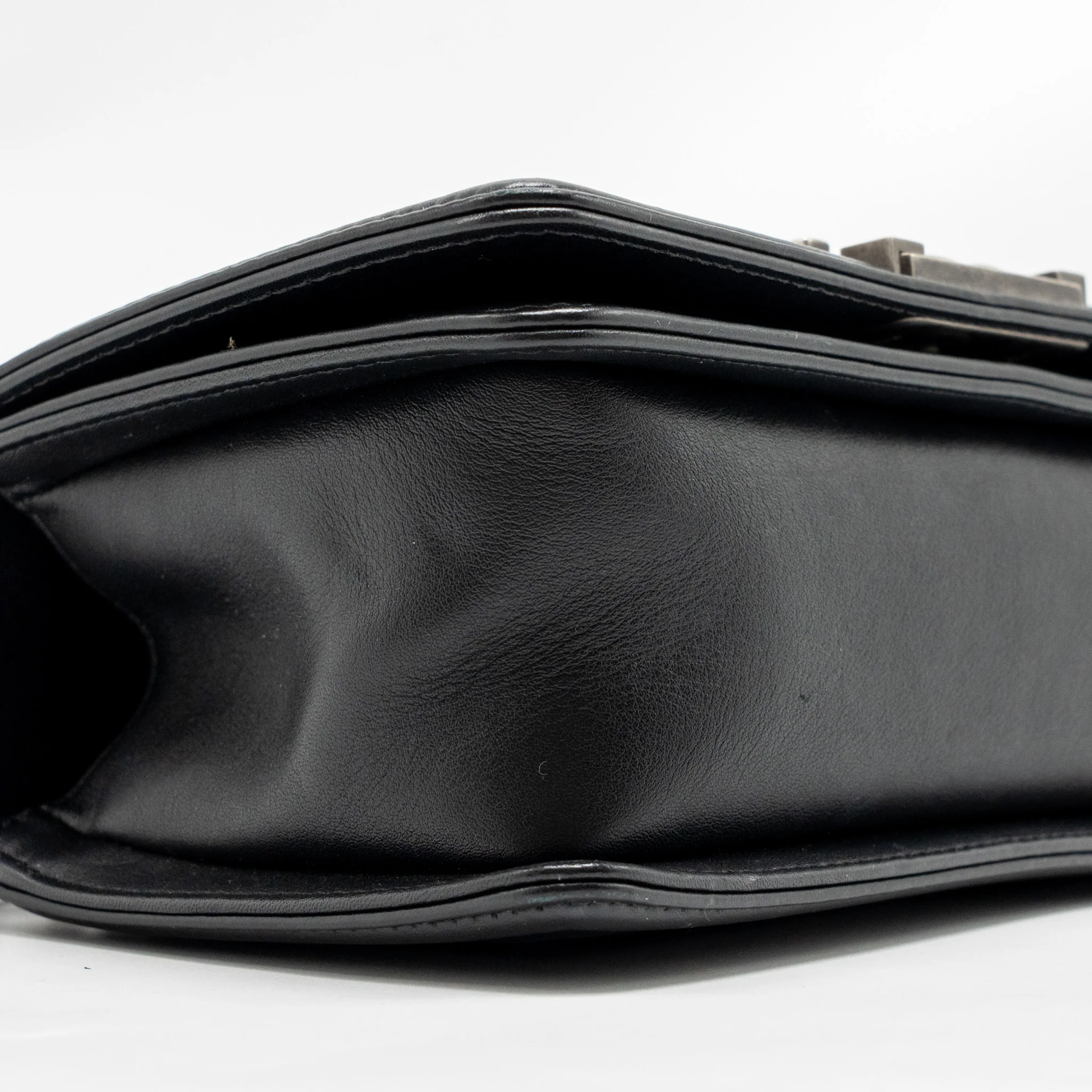Chanel Small Boy Bag Calfskin Black SHW - Image 7