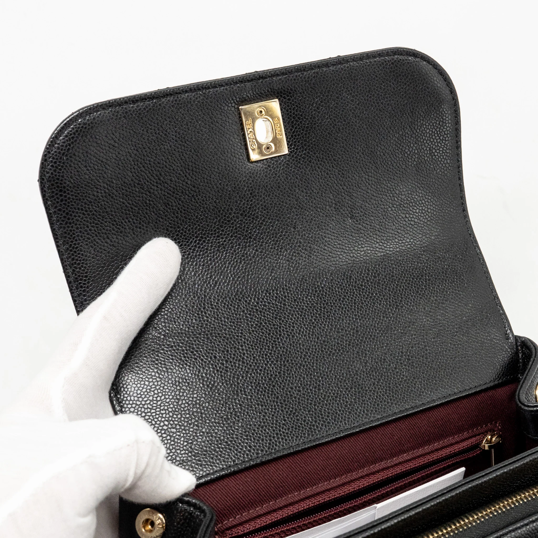 Chanel Small Business Affinity Caviar Black LGHW - Image 15