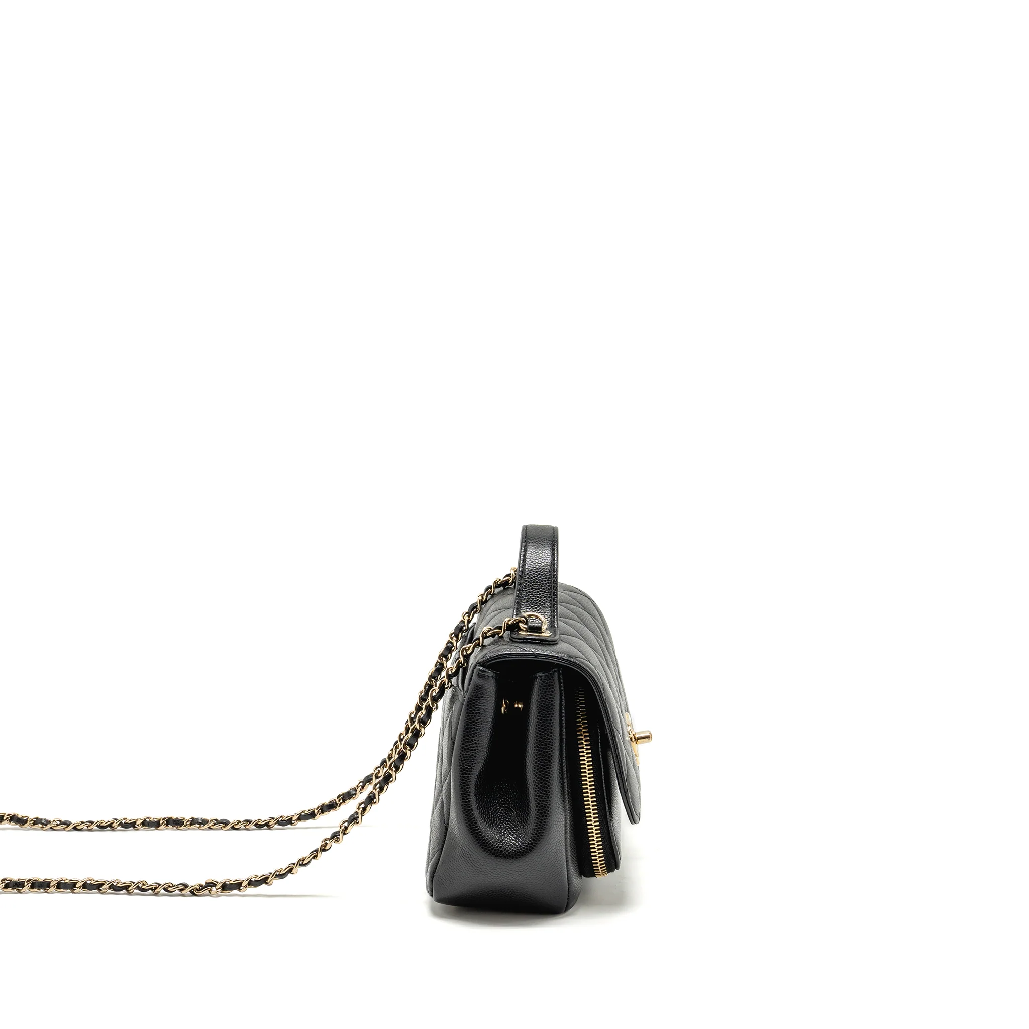 Chanel Small Business Affinity Caviar Black LGHW - Image 3