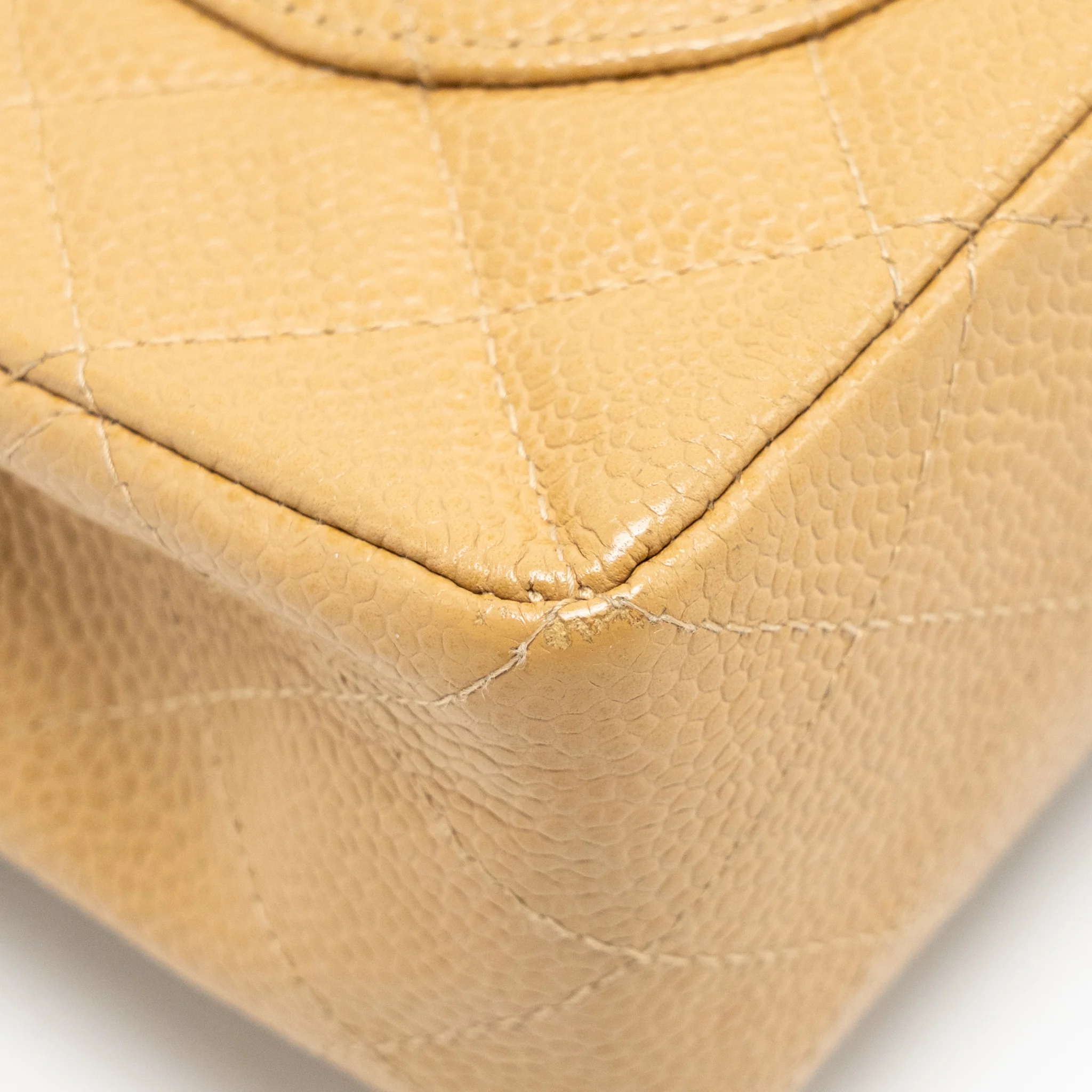 Chanel Small Classic Double Flap Bag Caviar Beige SHW - Image 10