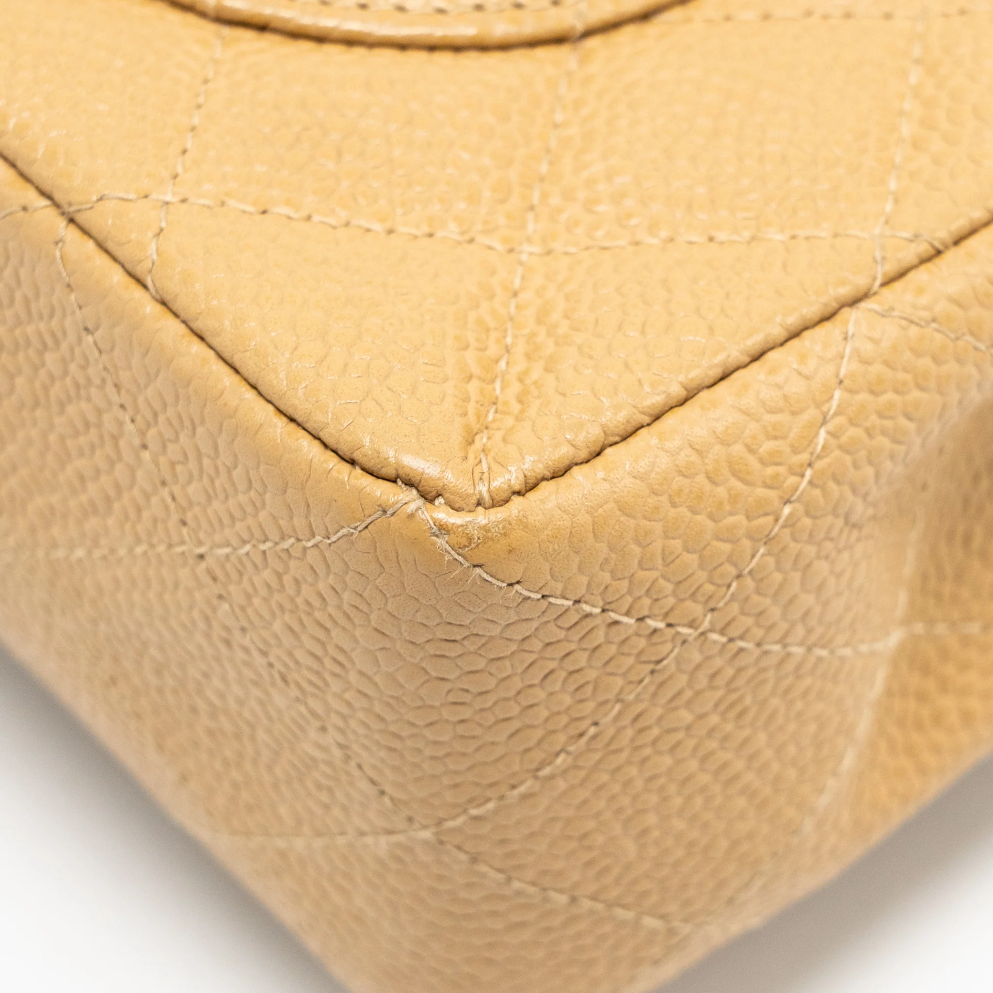 Chanel Small Classic Double Flap Bag Caviar Beige SHW - Image 11