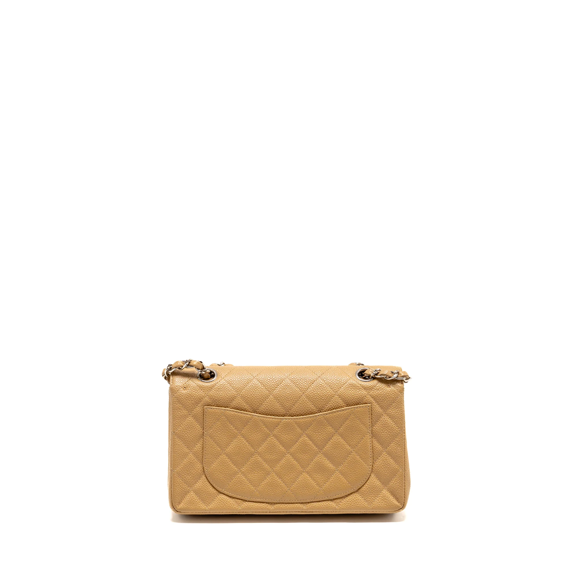 Chanel Small Classic Double Flap Bag Caviar Beige SHW - Image 2