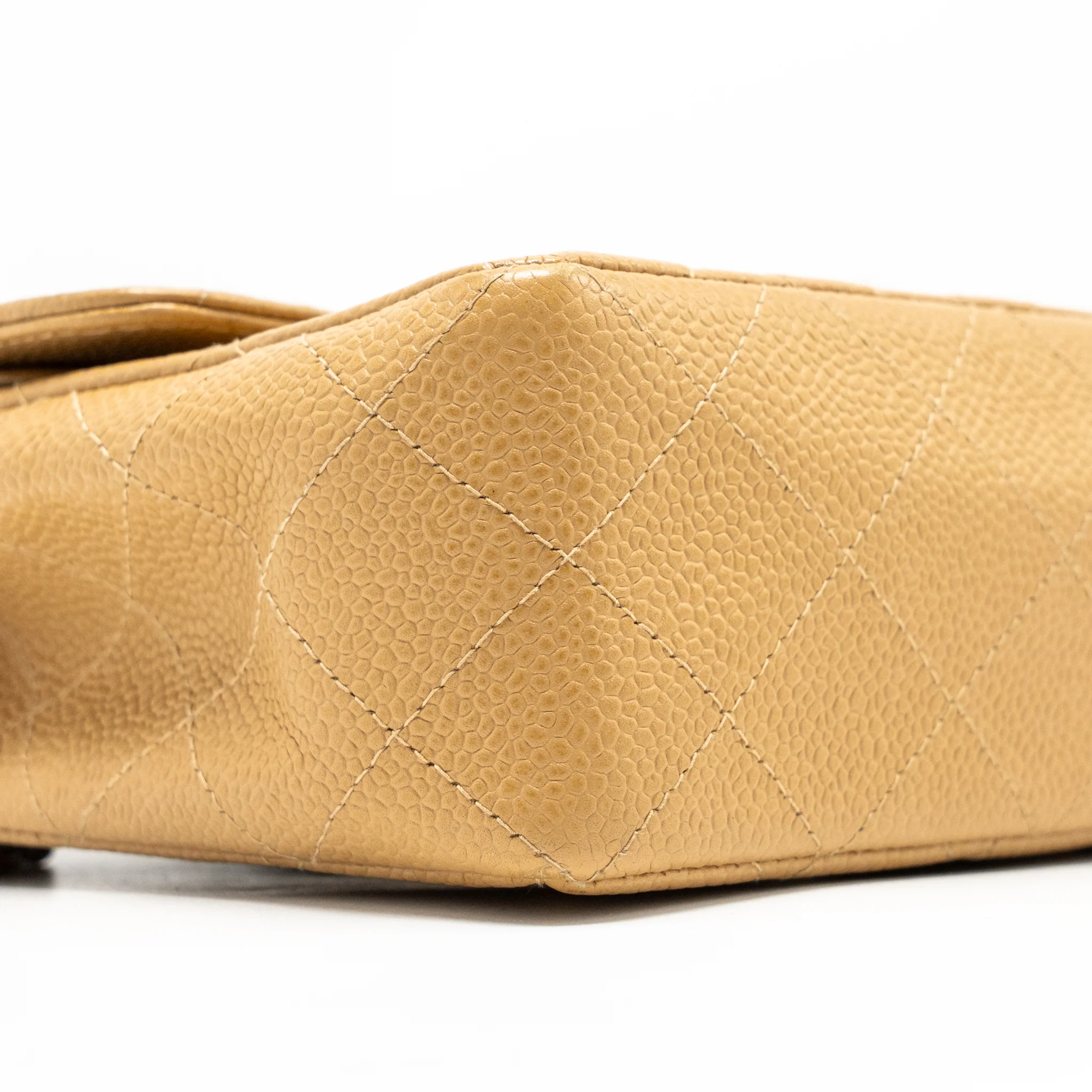 Chanel Small Classic Double Flap Bag Caviar Beige SHW - Image 6