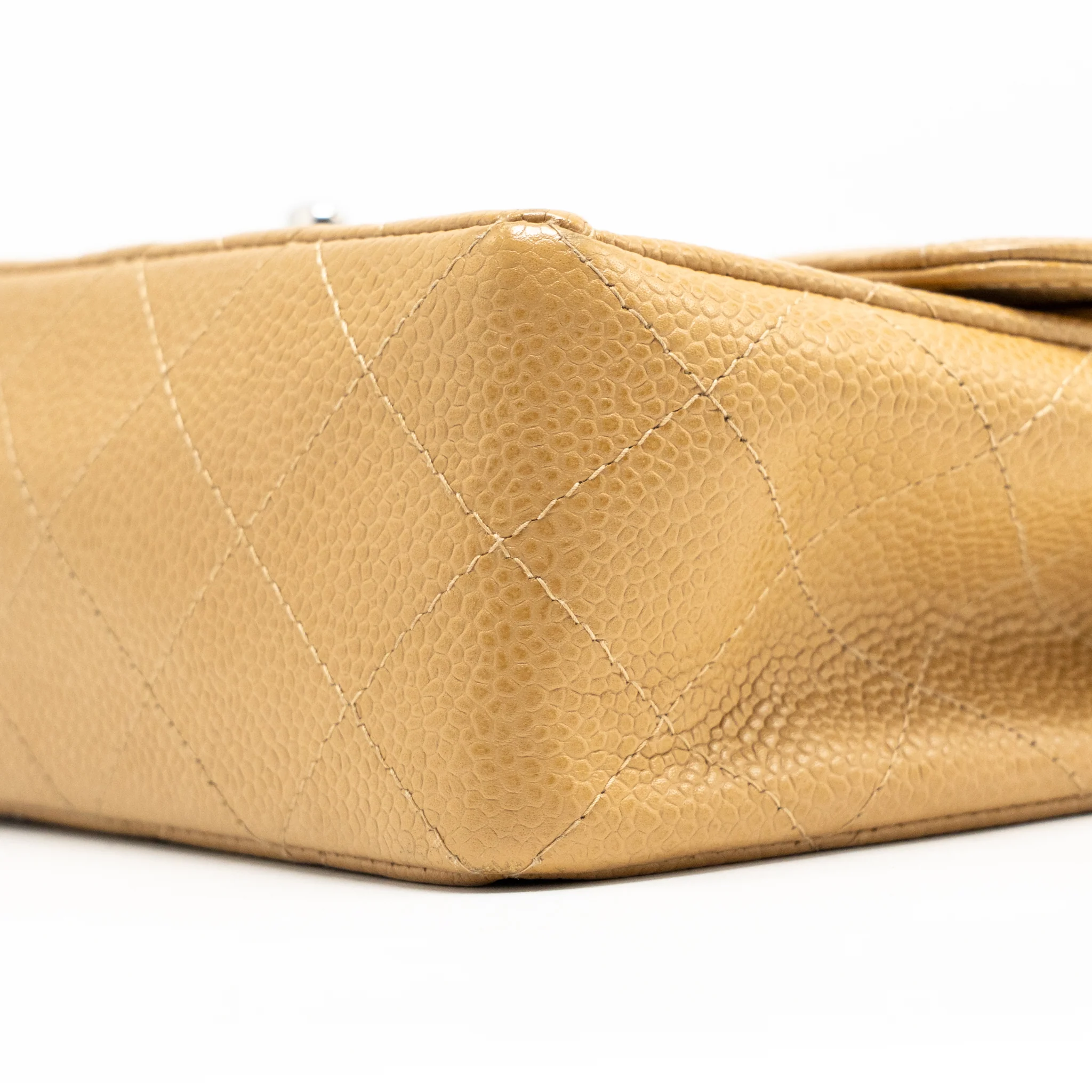 Chanel Small Classic Double Flap Bag Caviar Beige SHW - Image 7