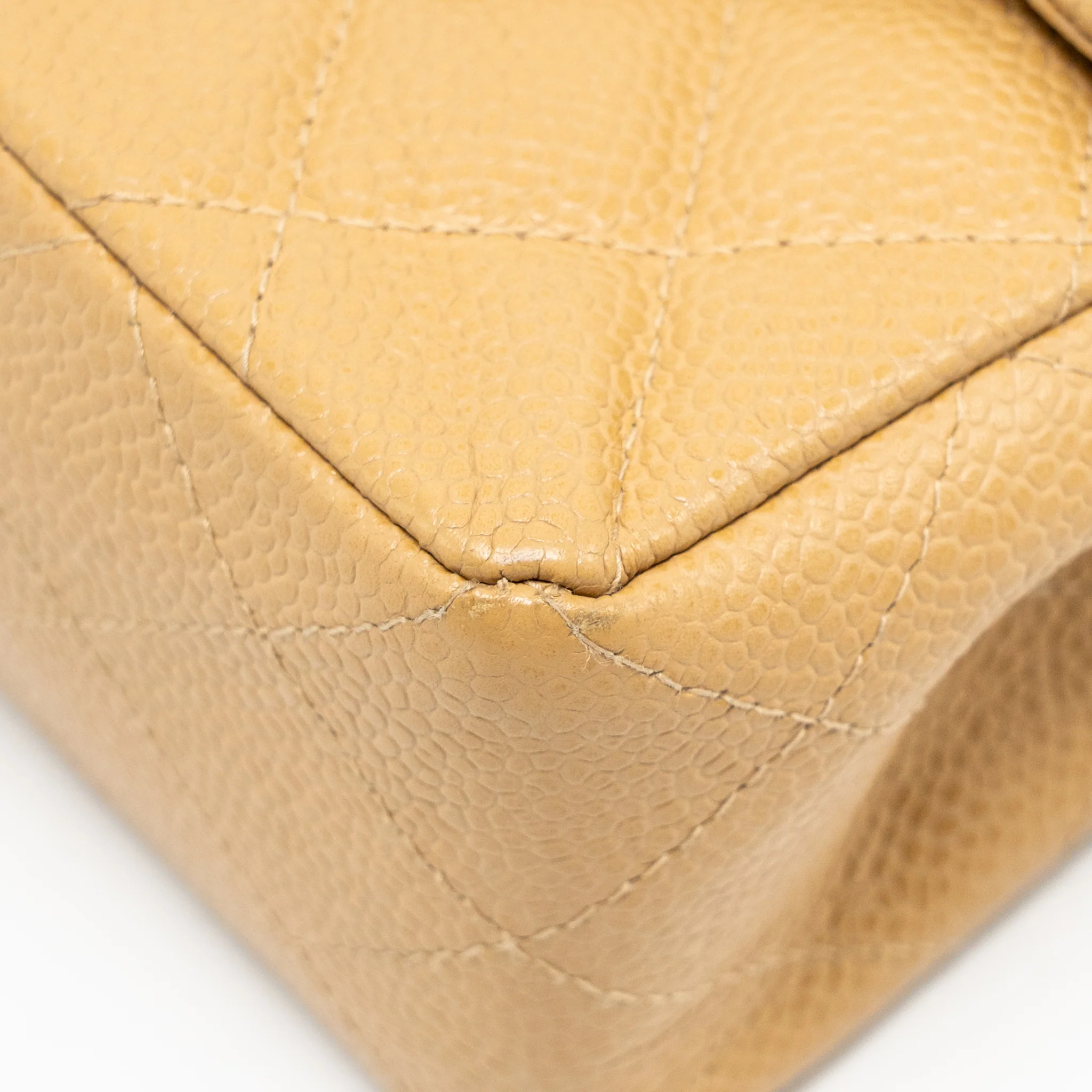 Chanel Small Classic Double Flap Bag Caviar Beige SHW - Image 9