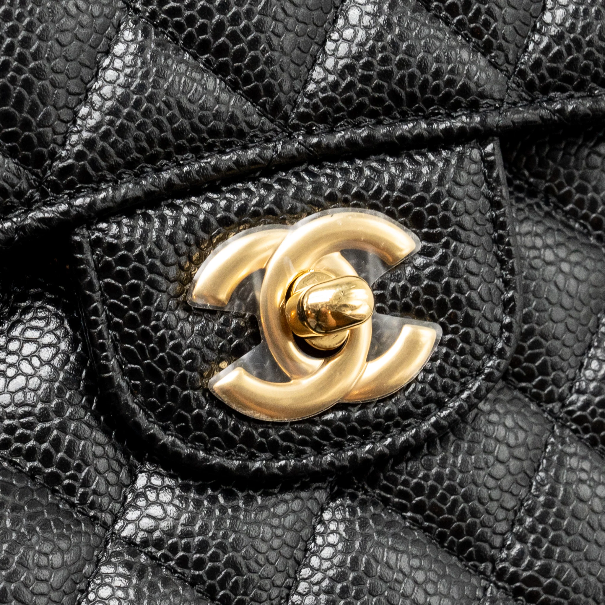 Chanel Small Classic double flap bag caviar black GHW (microchip) - Image 13