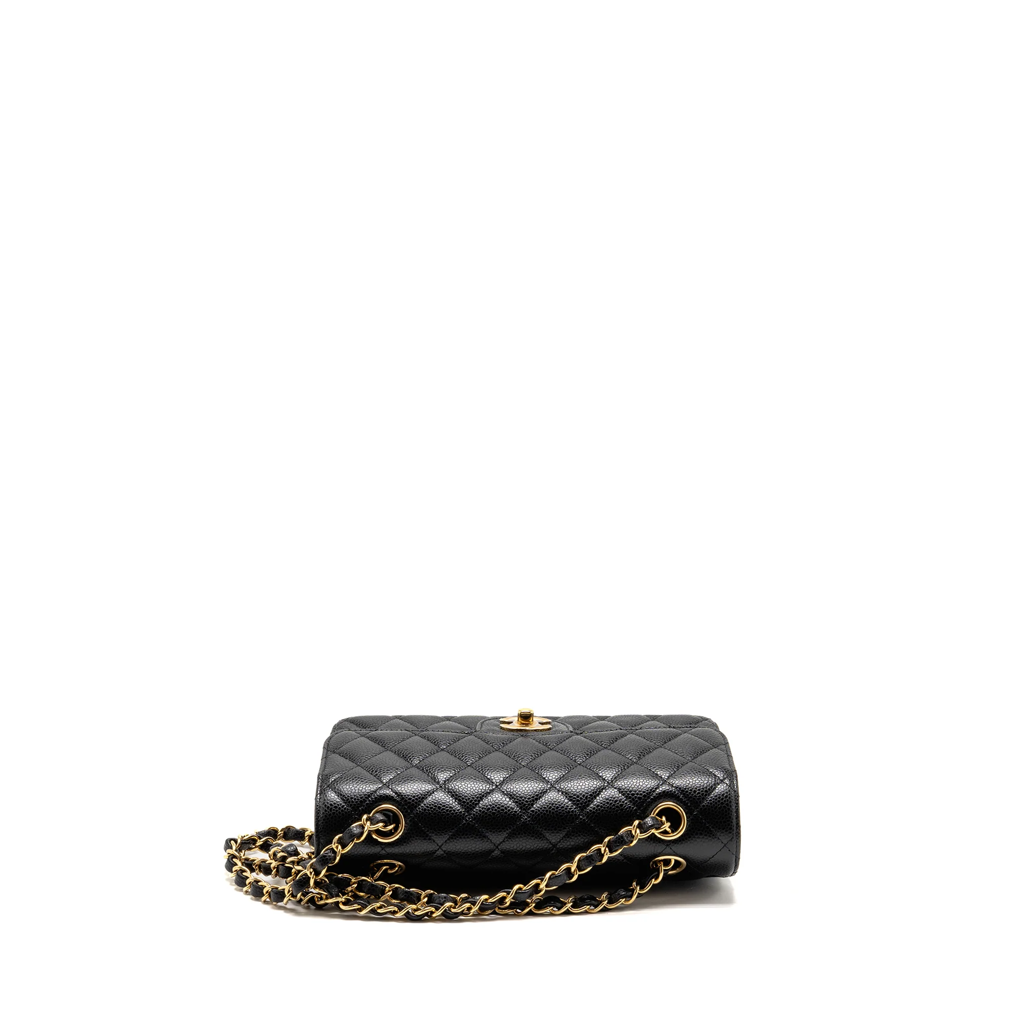 Chanel Small Classic double flap bag caviar black GHW (microchip) - Image 5