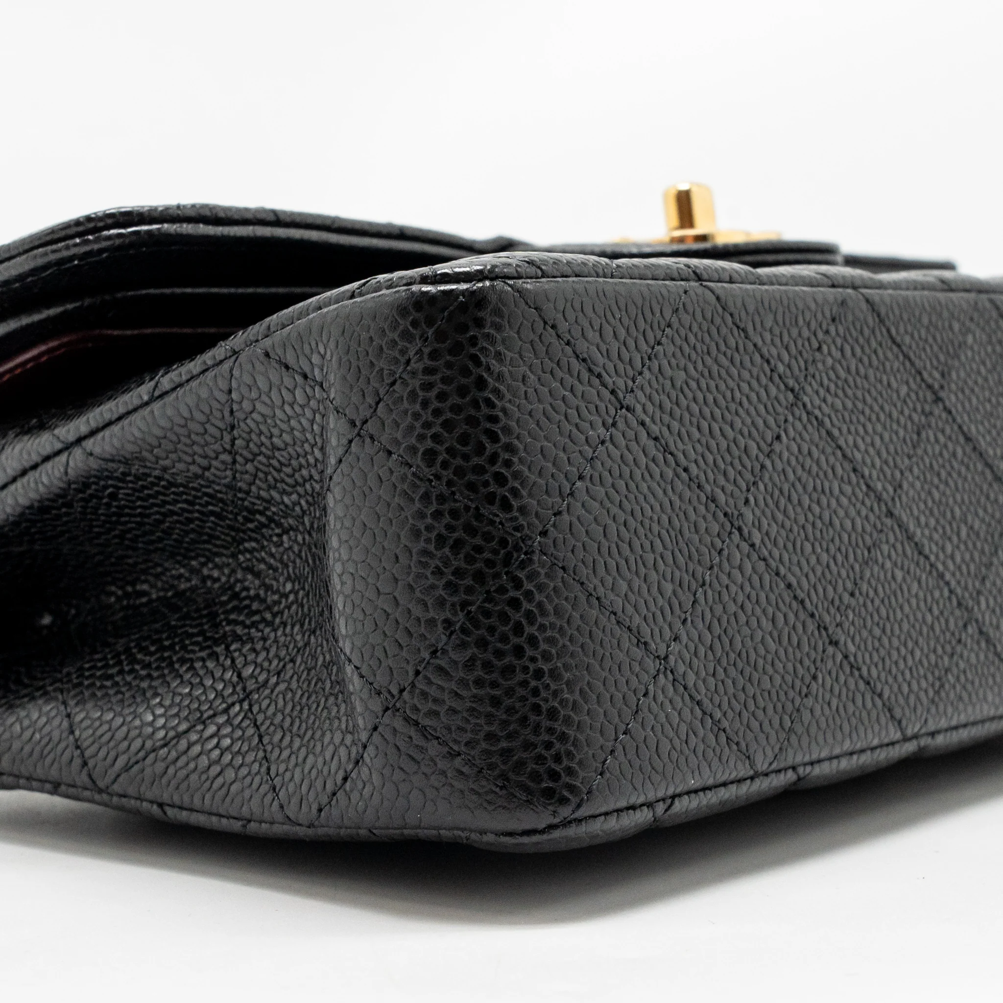 Chanel Small Classic double flap bag caviar black GHW (microchip) - Image 7