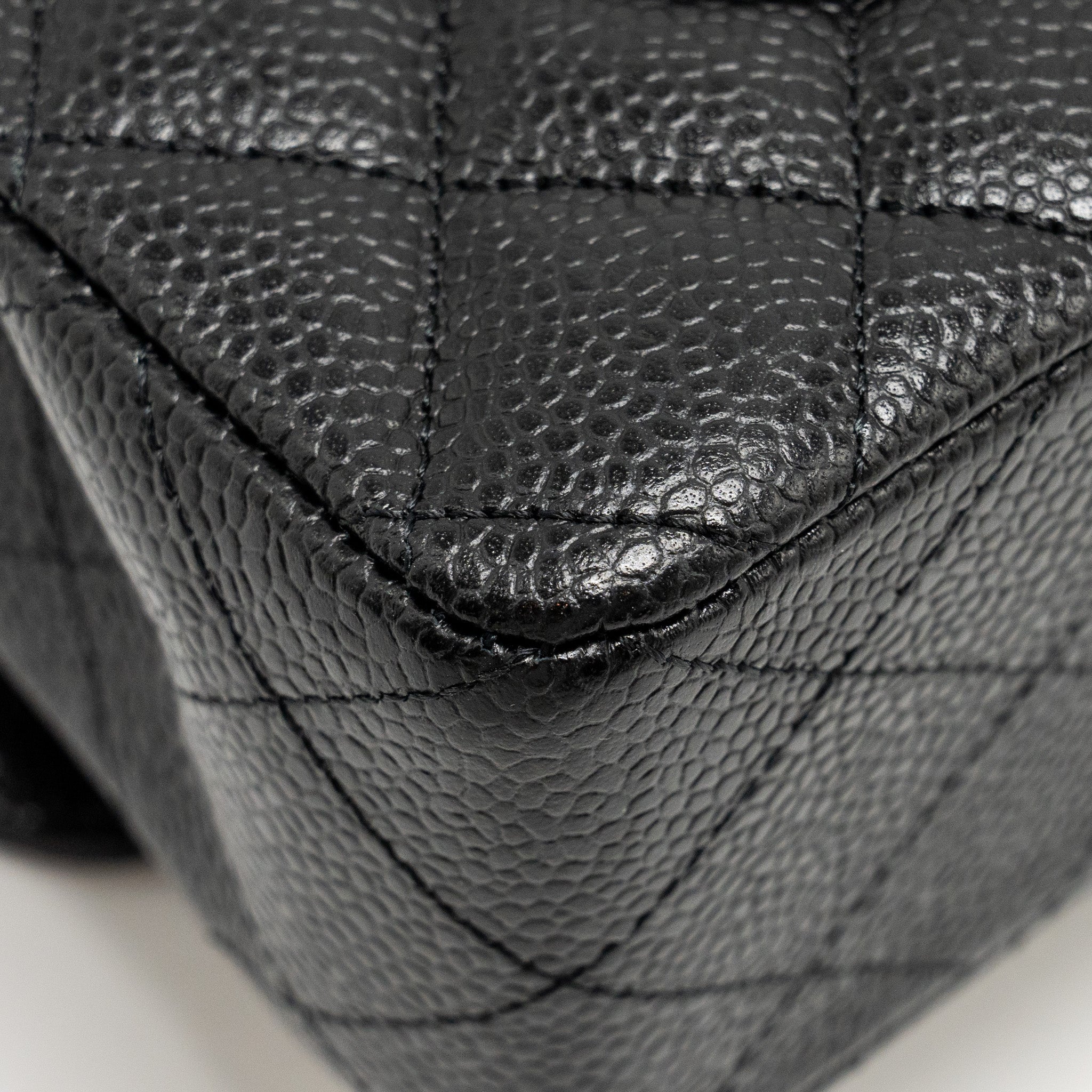 Chanel Small Classic Double Flap Bag Caviar Black GHW (microchip) - Image 11