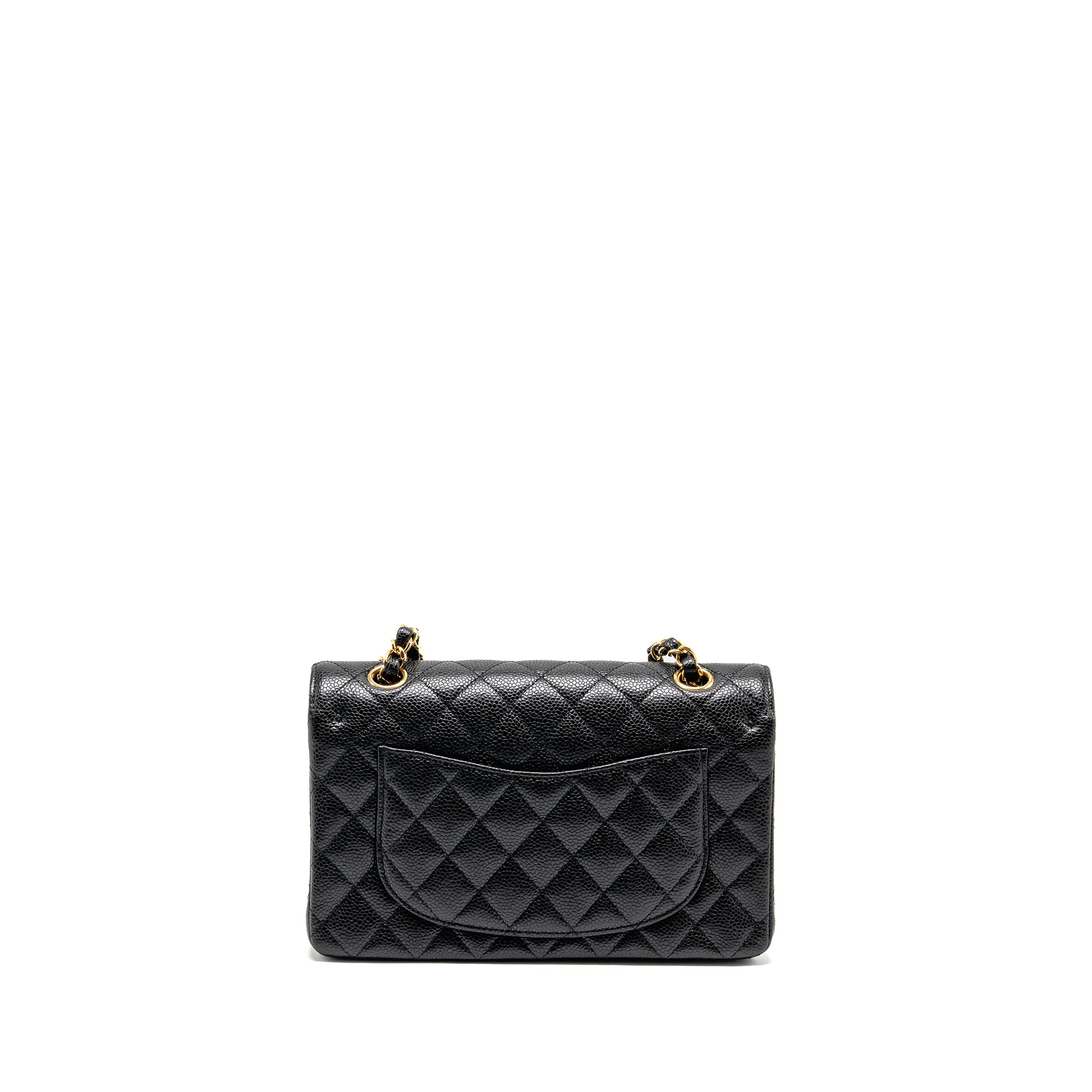 Chanel Small Classic Double Flap Bag Caviar Black GHW (microchip) - Image 2
