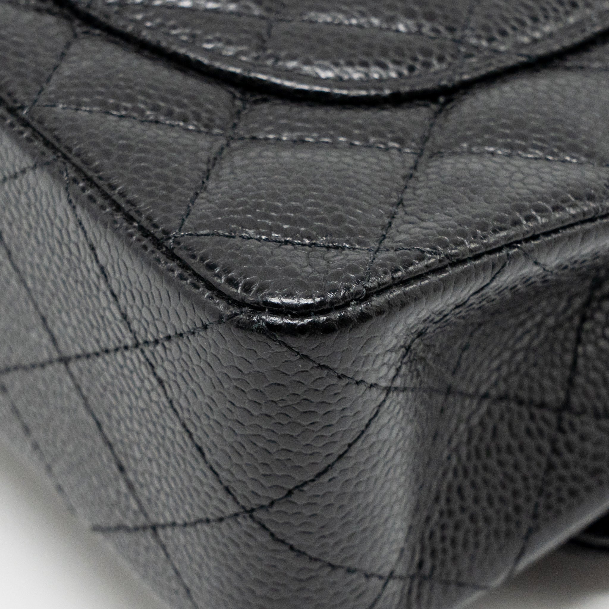 CHANEL Small Classic Double Flap Bag Caviar Black SHW - Image 12