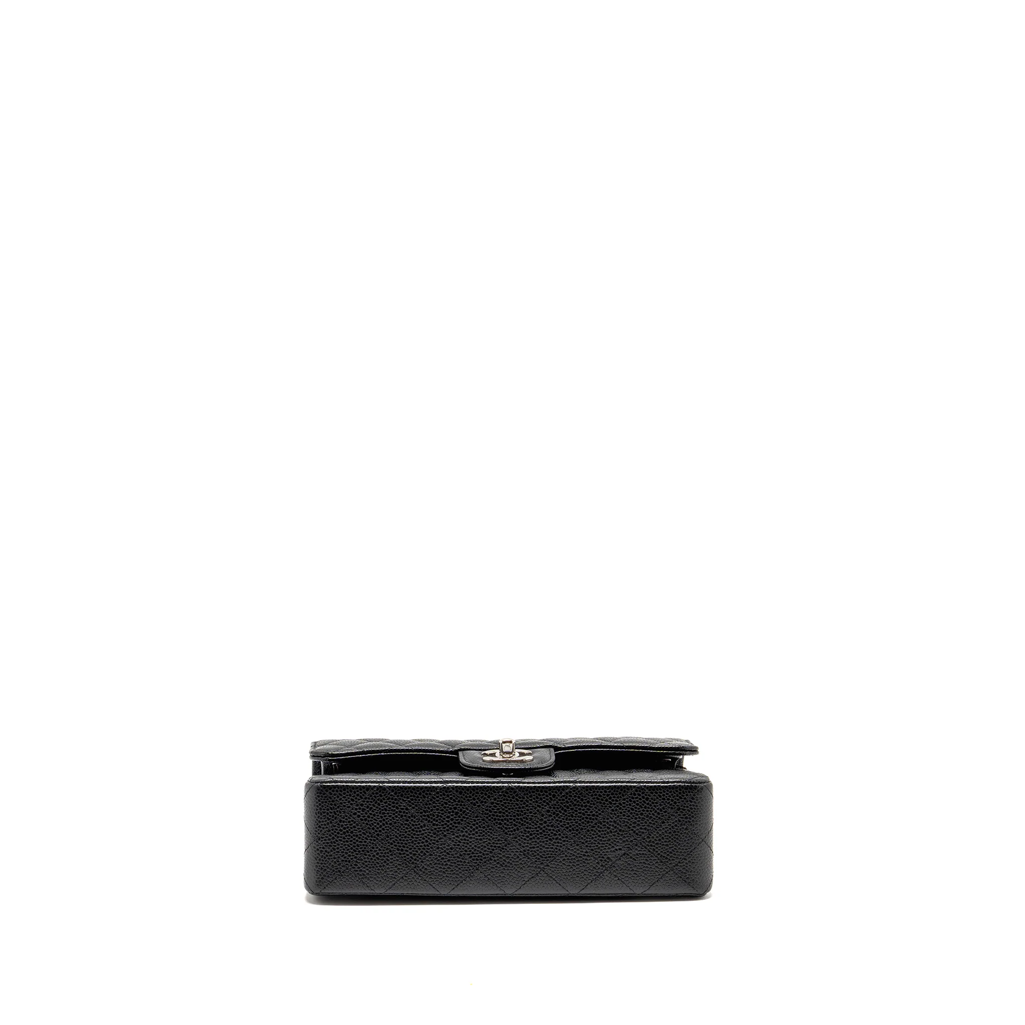 CHANEL Small Classic Double Flap Bag Caviar Black SHW - Image 6