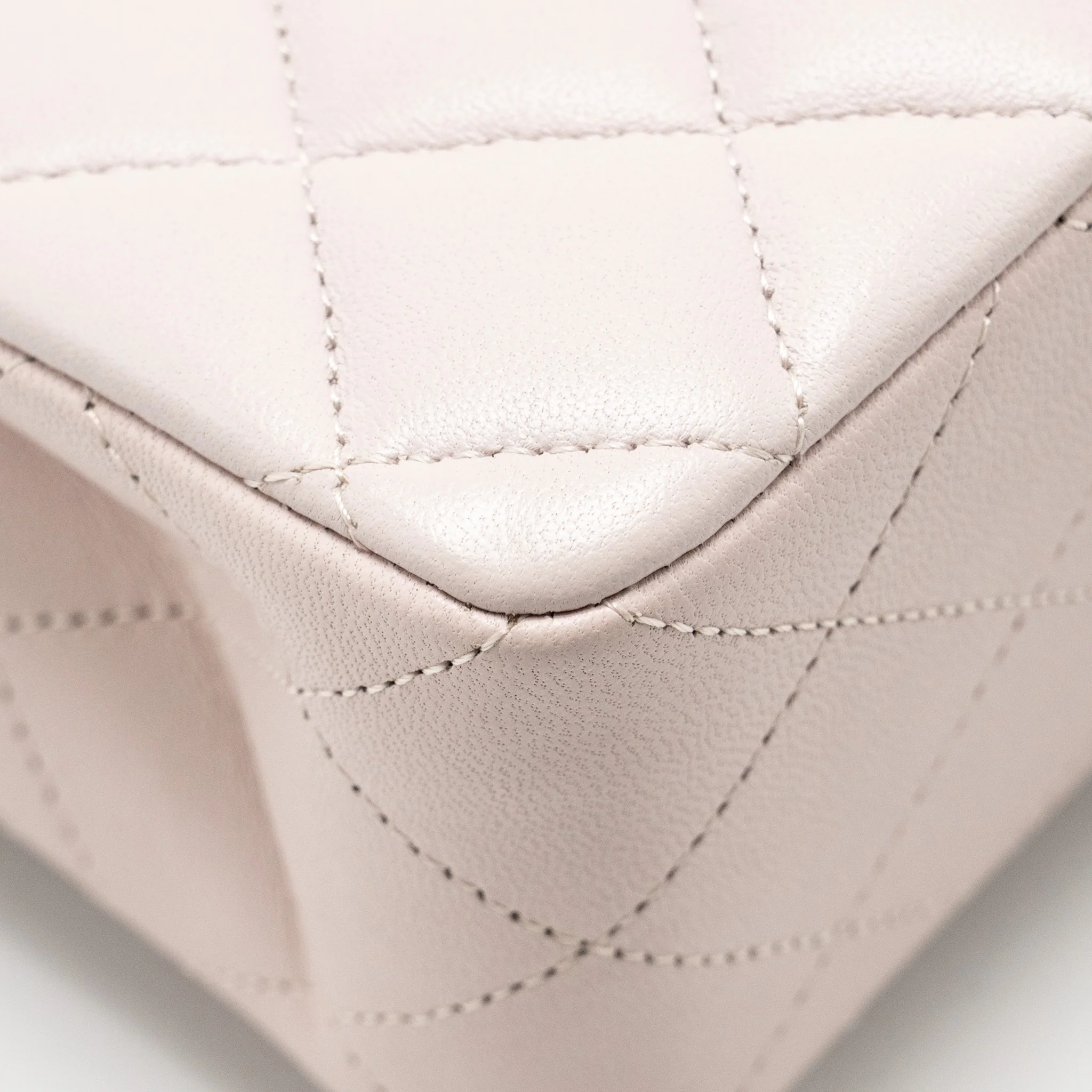 Chanel Small Classic Double Flap Bag Lambskin Light Purple SHW (Microchip) - Image 11