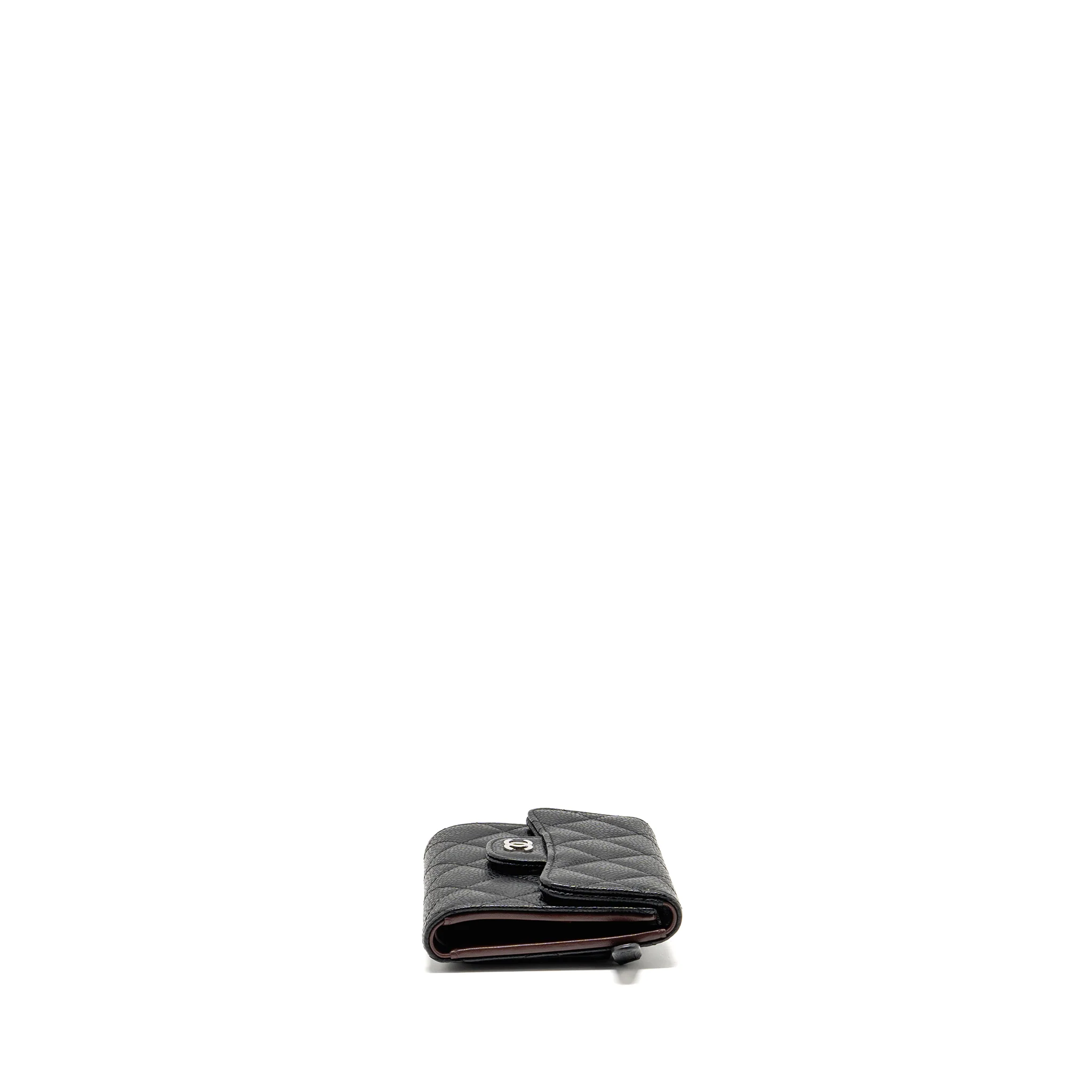 Chanel Small Classic Flap Wallet Caviar Black SHW - Image 4
