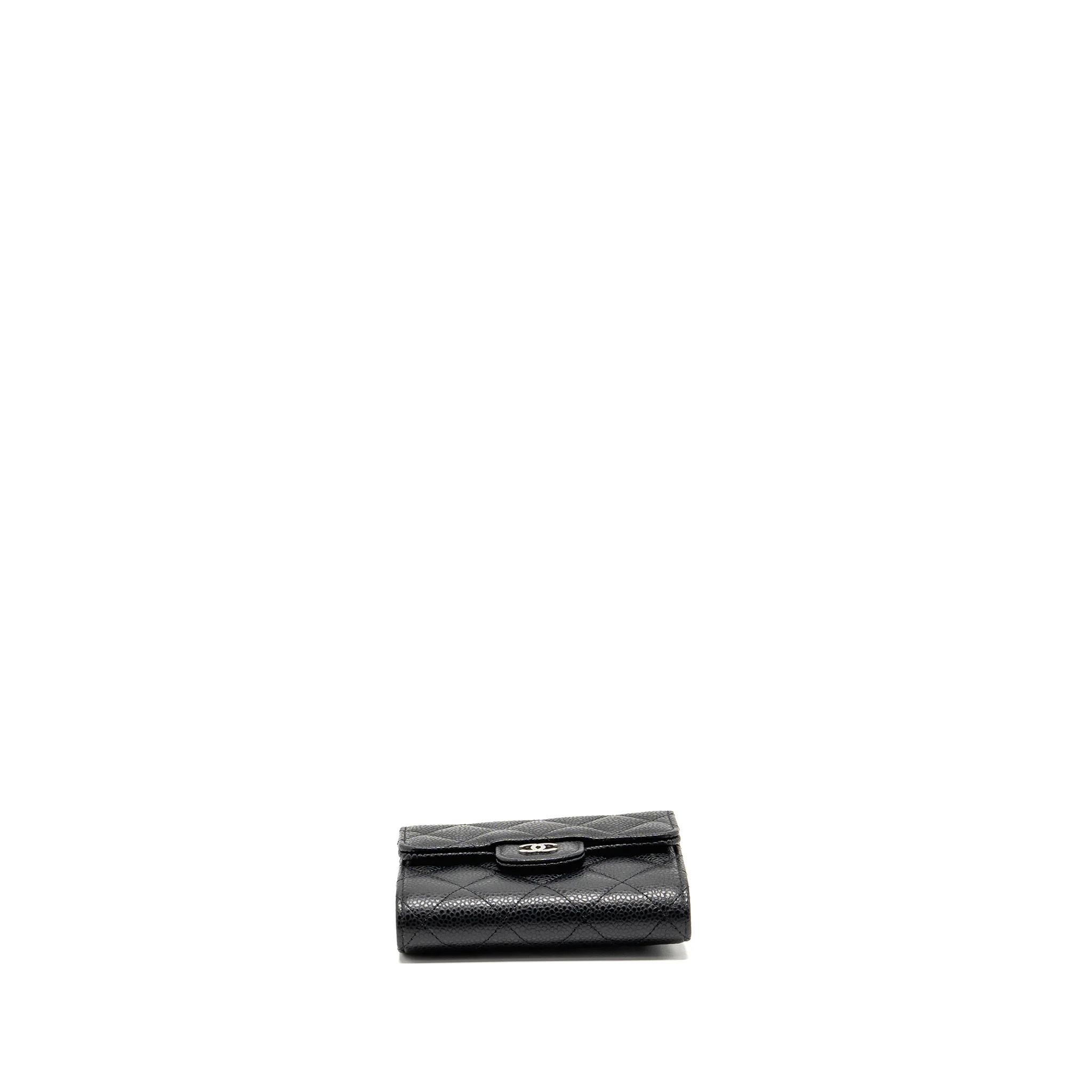 Chanel Small Classic Flap Wallet Caviar Black SHW - Image 5