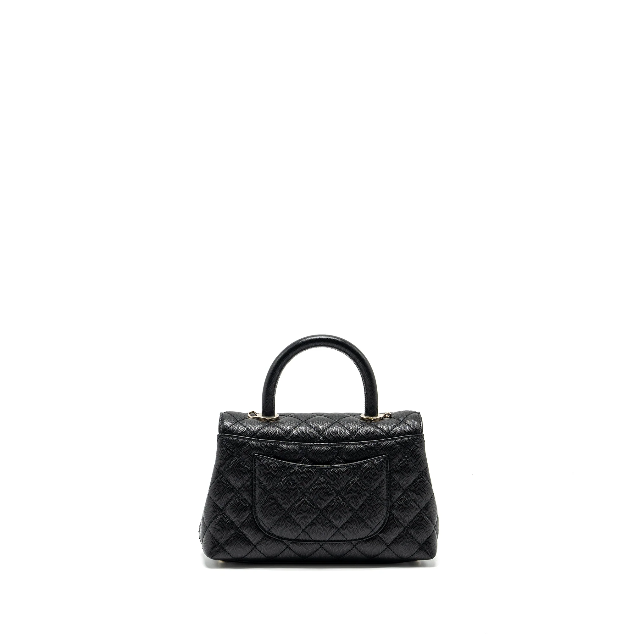 Chanel SMALL COCO HANDLE CAVIAR black LGHW (microchip) - Image 2