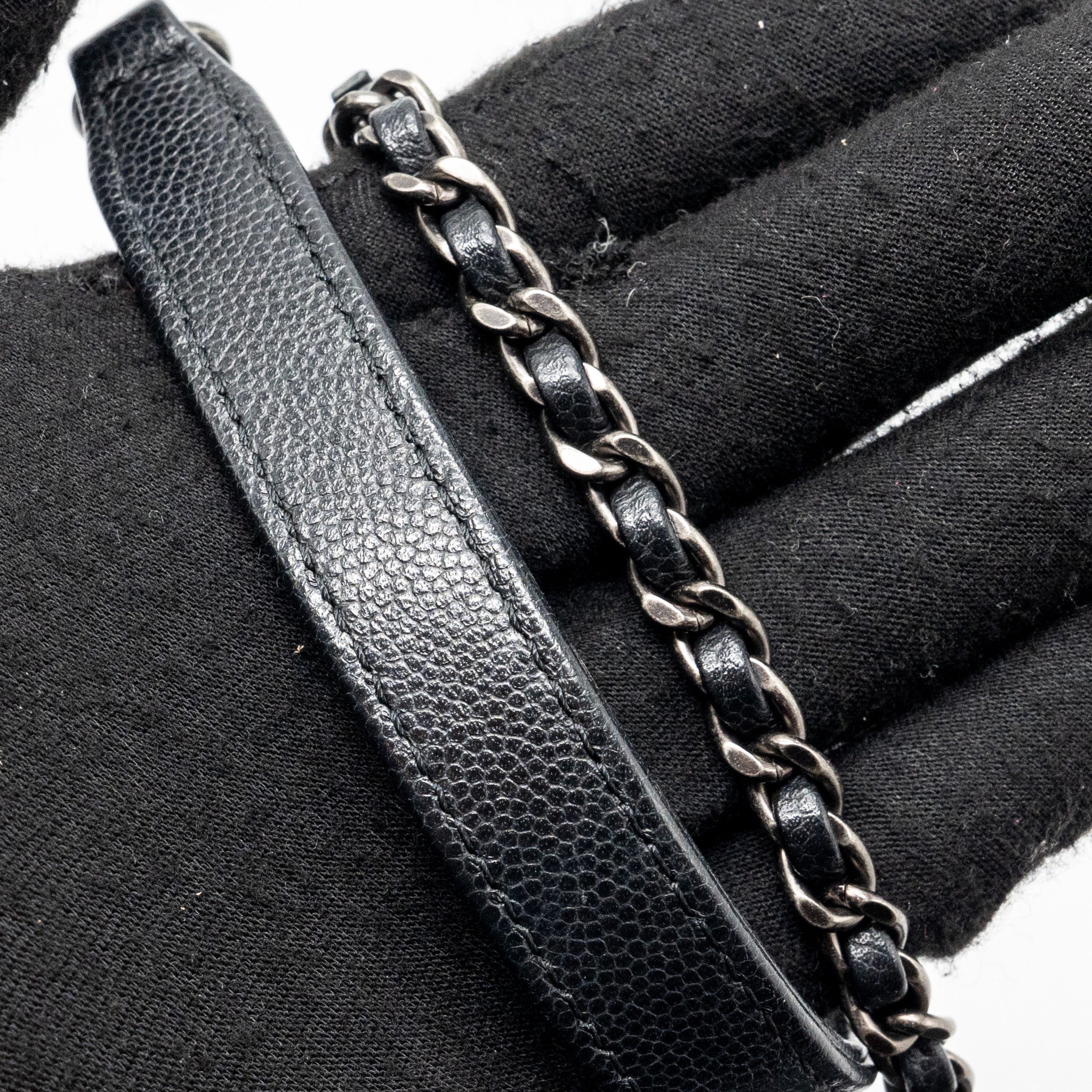 Chanel Small Coco Handle Caviar Black Ruthenium Hardware - Image 10